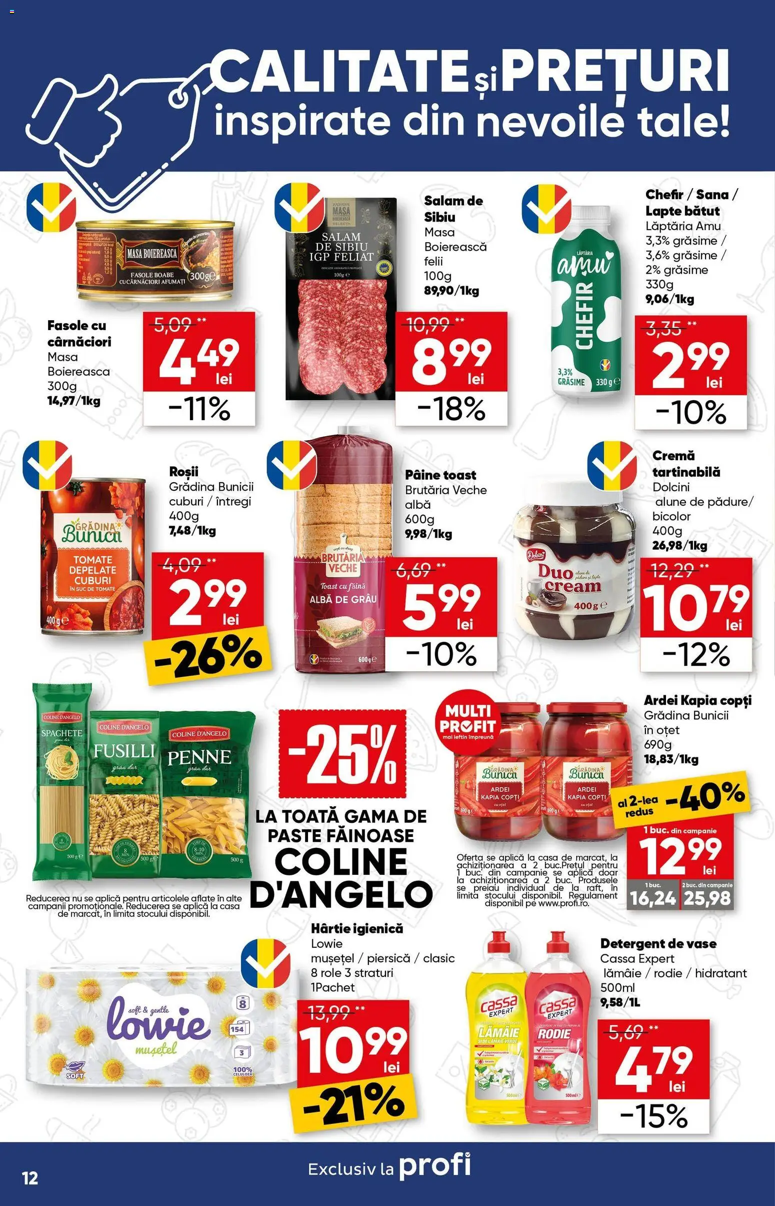 Catalog Profi 18 - 30 Martie 2026 | Pagina 12 | Produse: Piersică, Alune, Oțet, Paste