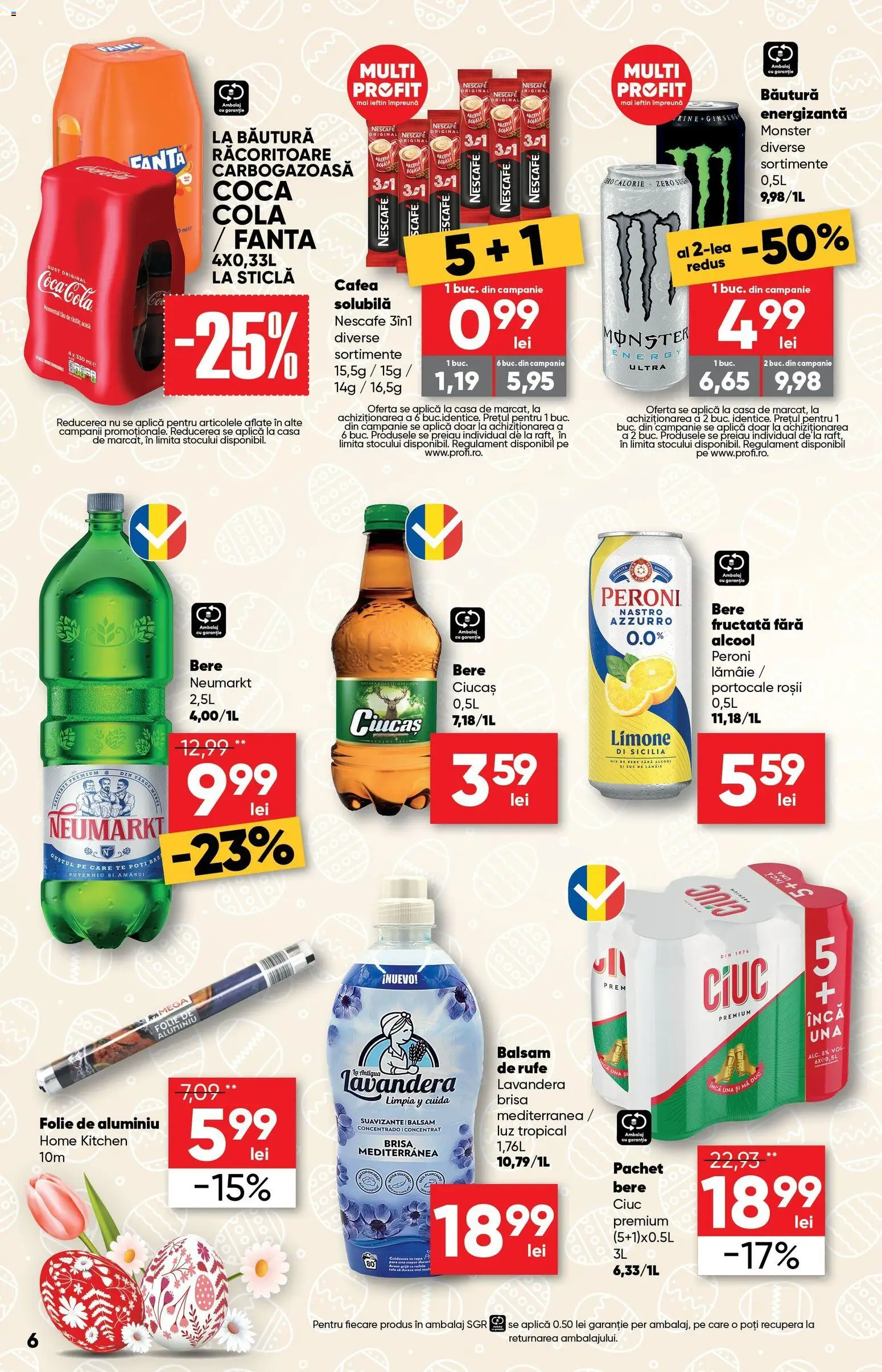 Catalog Profi 18 - 30 Martie 2026 | Pagina 6 | Produse: Amerikan servis, Cafea, Suc, Bere