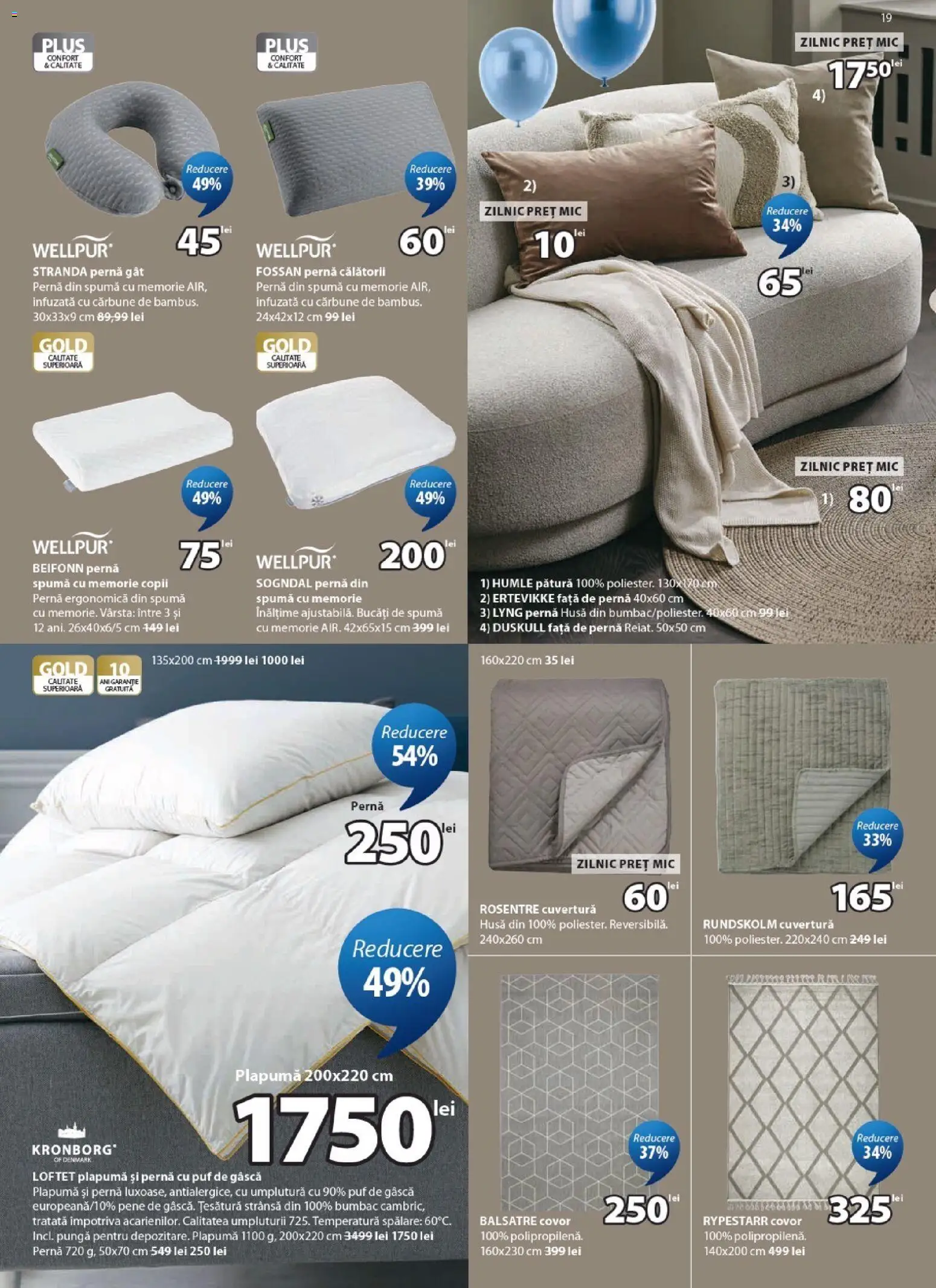 Catalog JYSK 25 Martie - 22 Aprilie 2026 | Pagina 19 | Produse: Pungă, Cuvertură, Pătură, Plapumă