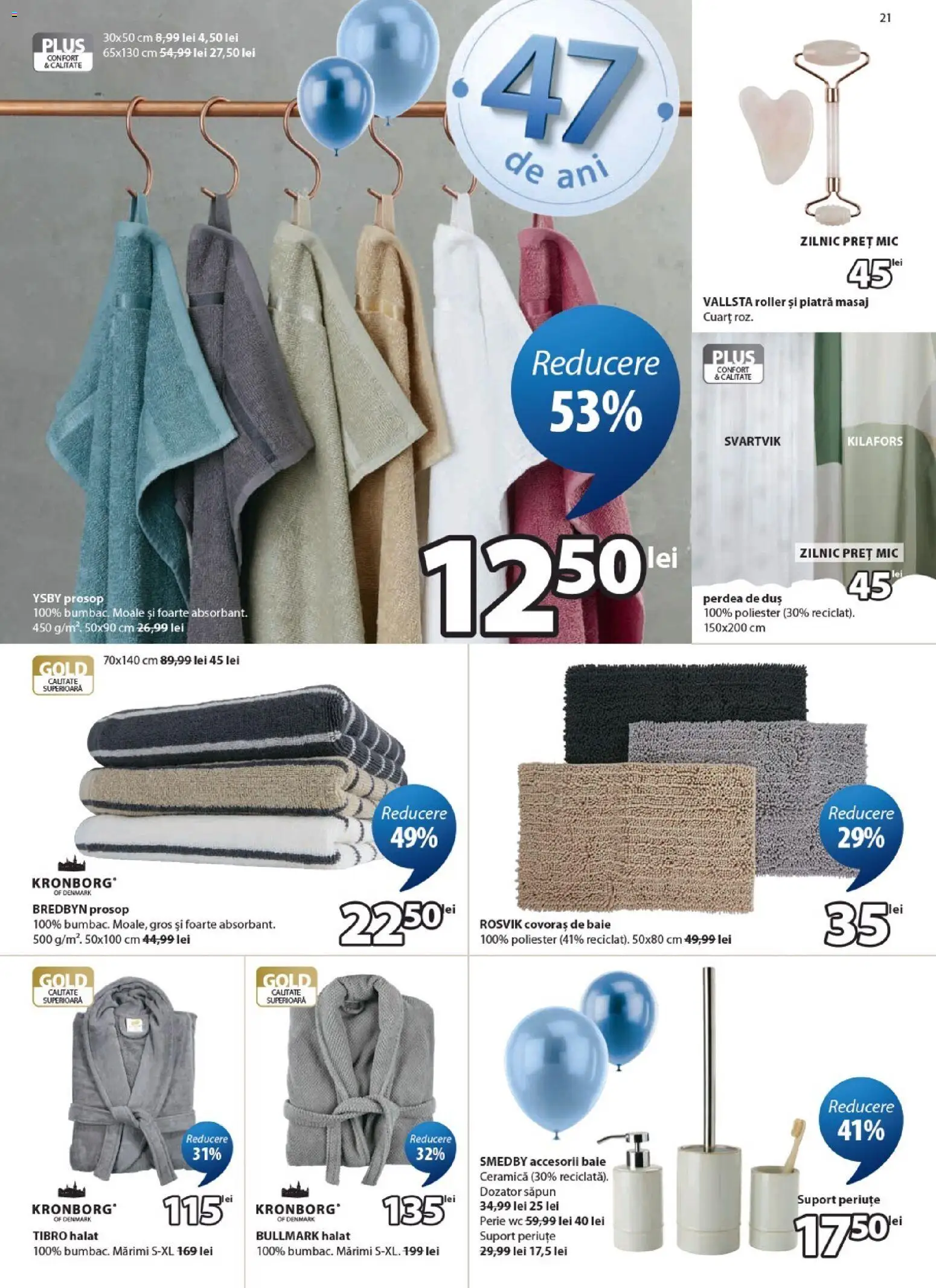 Catalog JYSK 25 Martie - 22 Aprilie 2026 | Pagina 21 | Produse: Duș, Perie, Covoraș de baie, Săpun