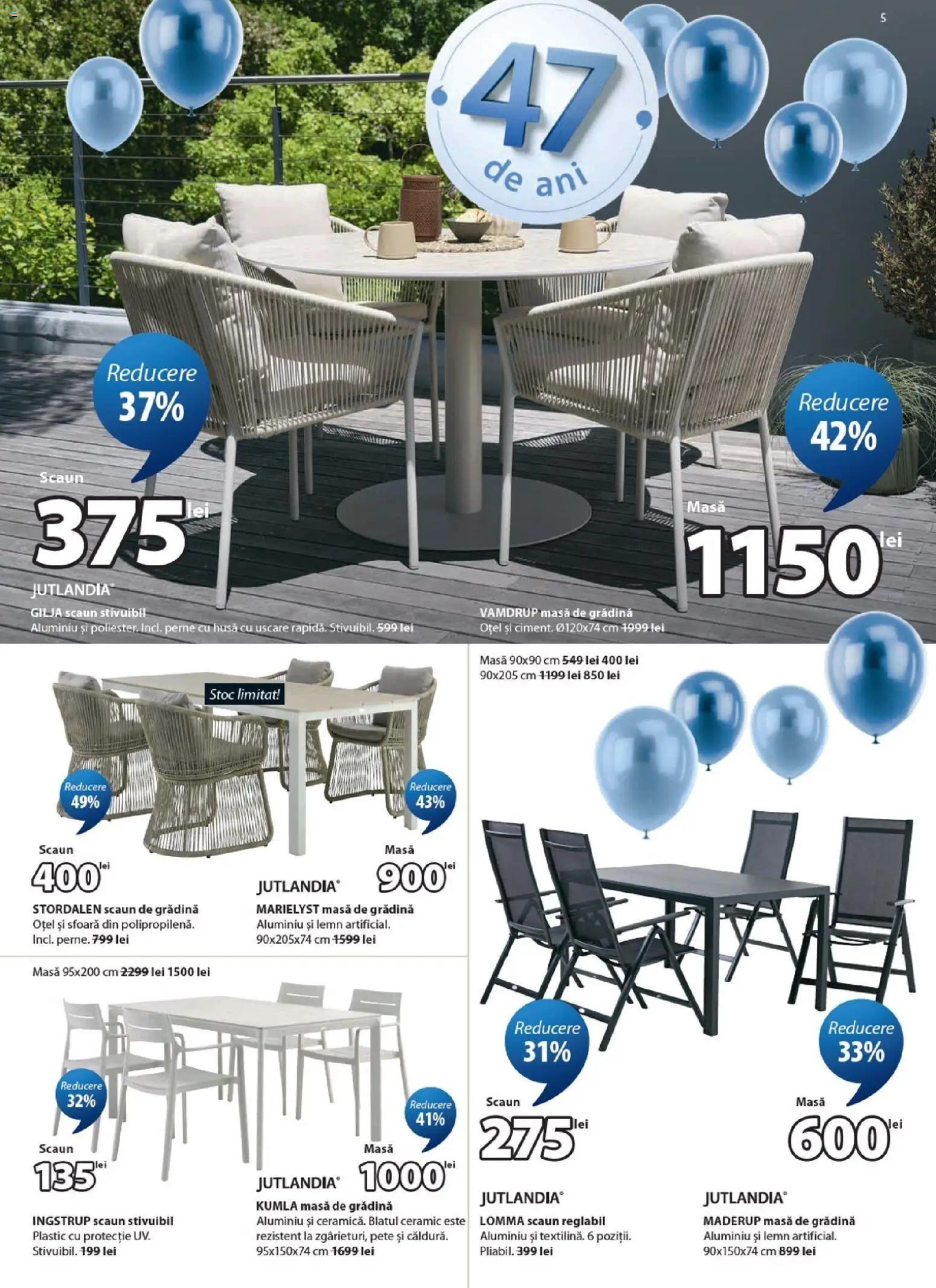 Catalog JYSK 25 Martie - 22 Aprilie 2026 | Pagina 5 | Produse: Masă, Scaun