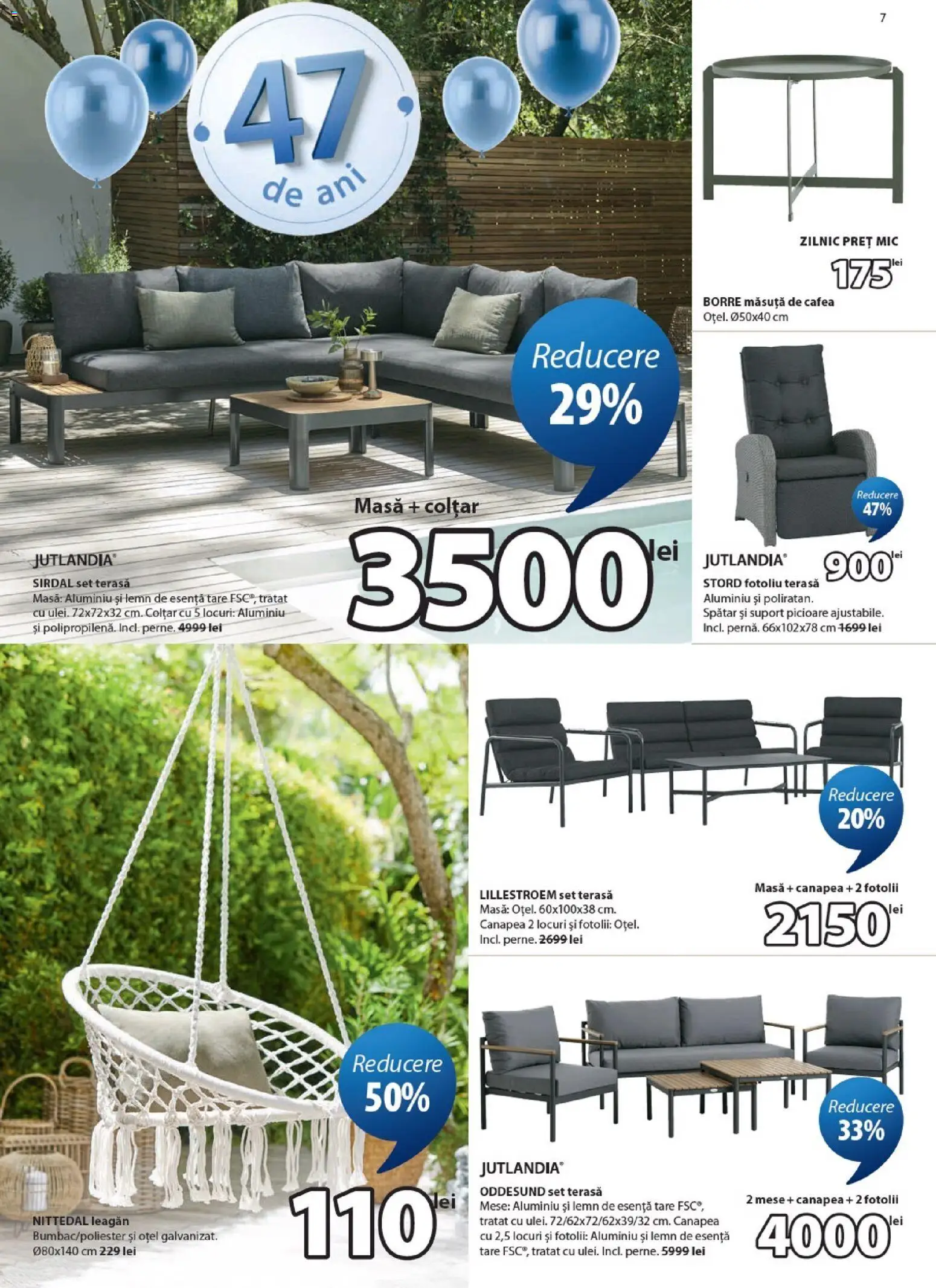 Catalog JYSK 25 Martie - 22 Aprilie 2026 | Pagina 7 | Produse: Fotoliu, Masă, Colțar, Cafea
