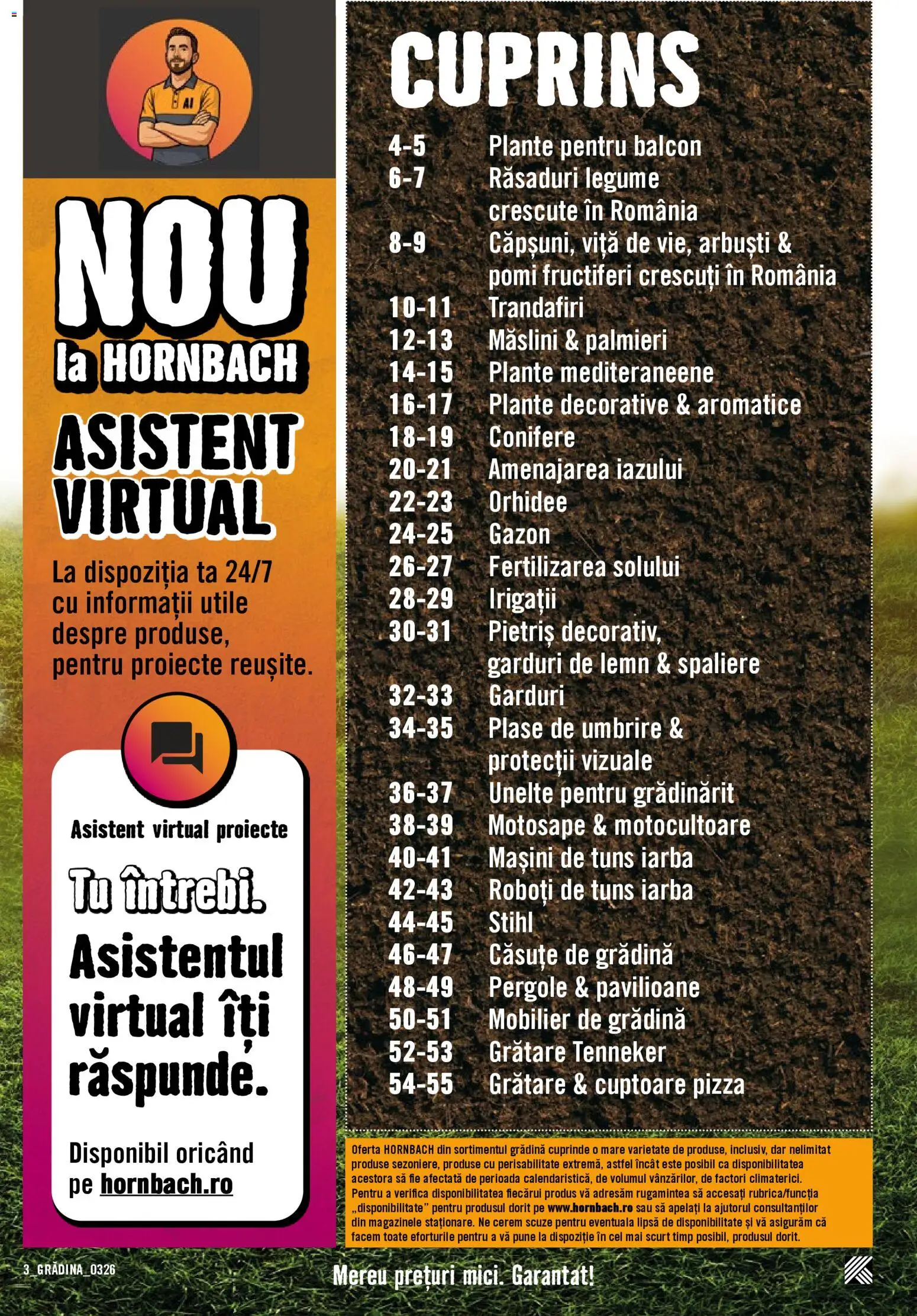 Catalog Hornbach 23 Martie - 21 Aprilie 2026 | Pagina 3 | Produse: Orhidee, Pizza, Legume