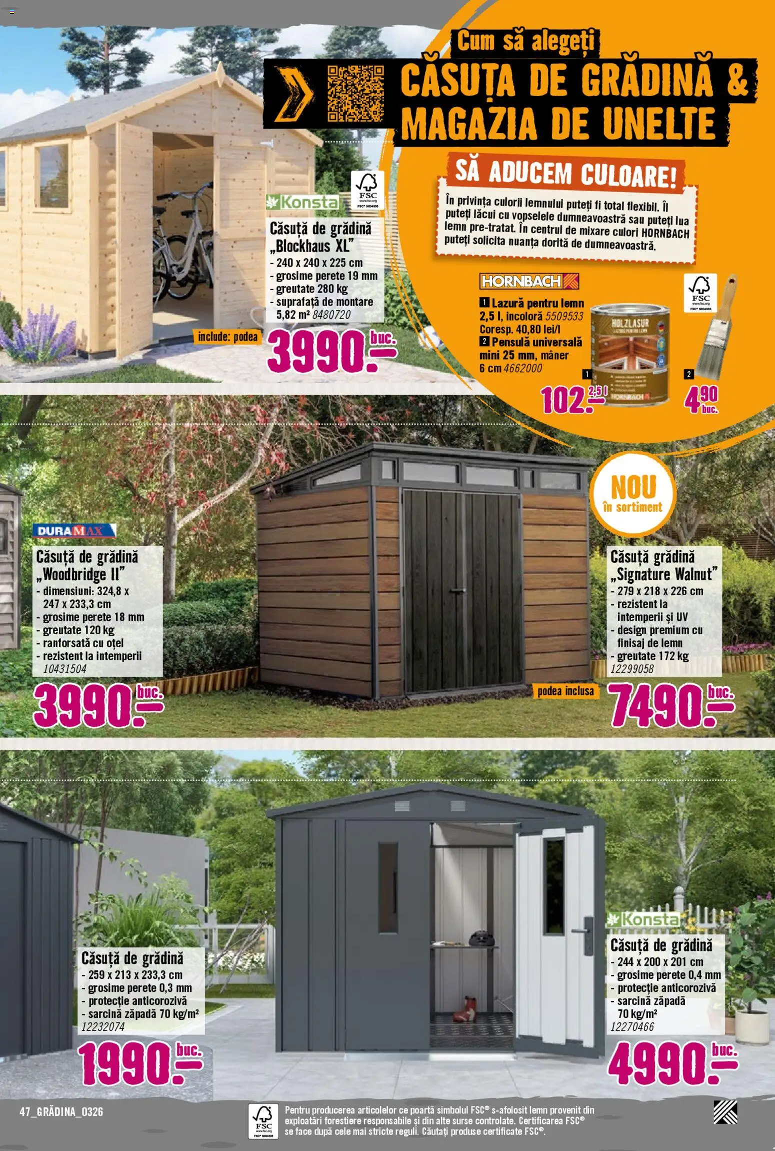 Catalog Hornbach 23 Martie - 21 Aprilie 2026 | Pagina 47 | Produse: Mâner, Lazură