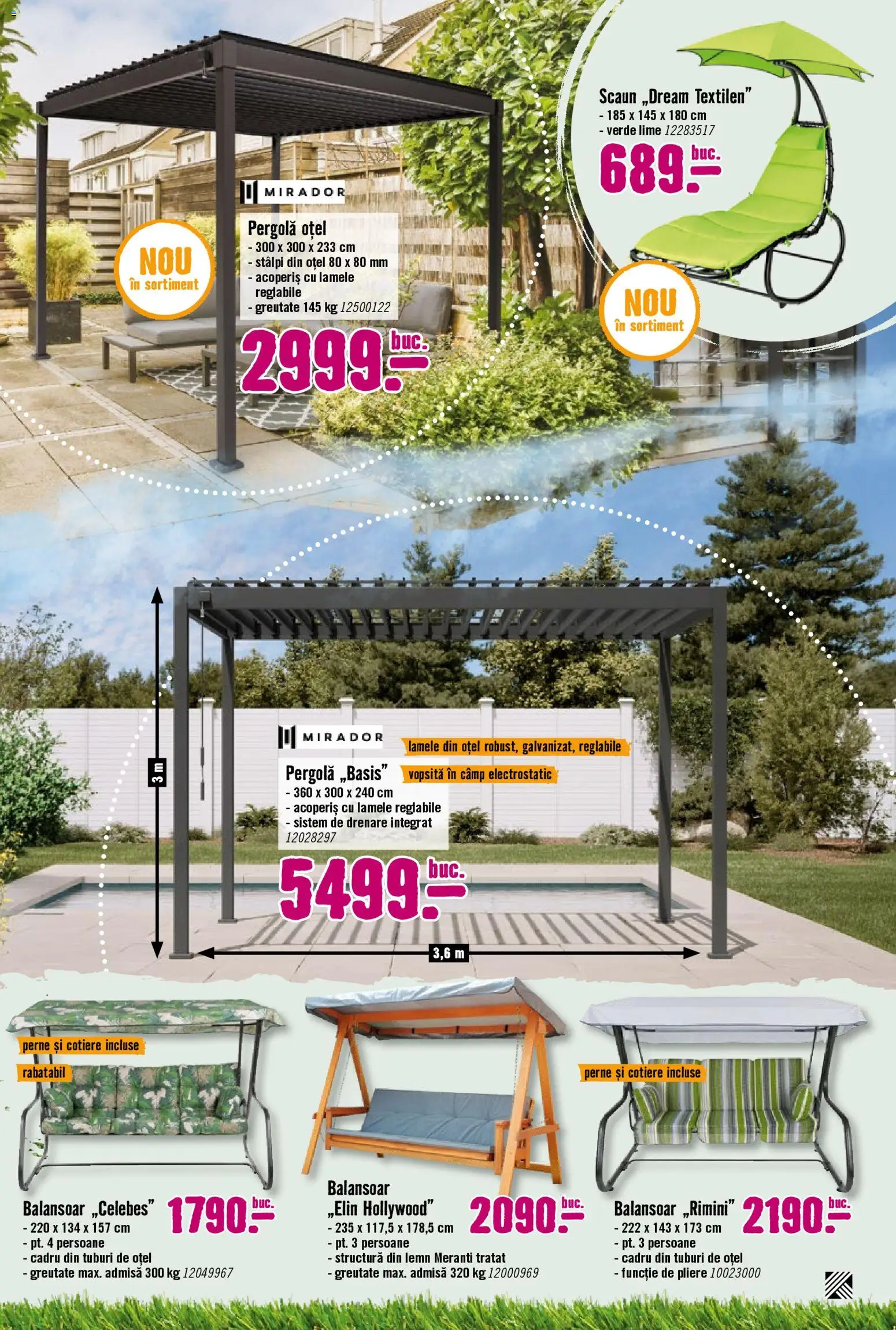 Catalog Hornbach 23 Martie - 21 Aprilie 2026 | Pagina 49 | Produse: Lime, Scaun, Balansoar