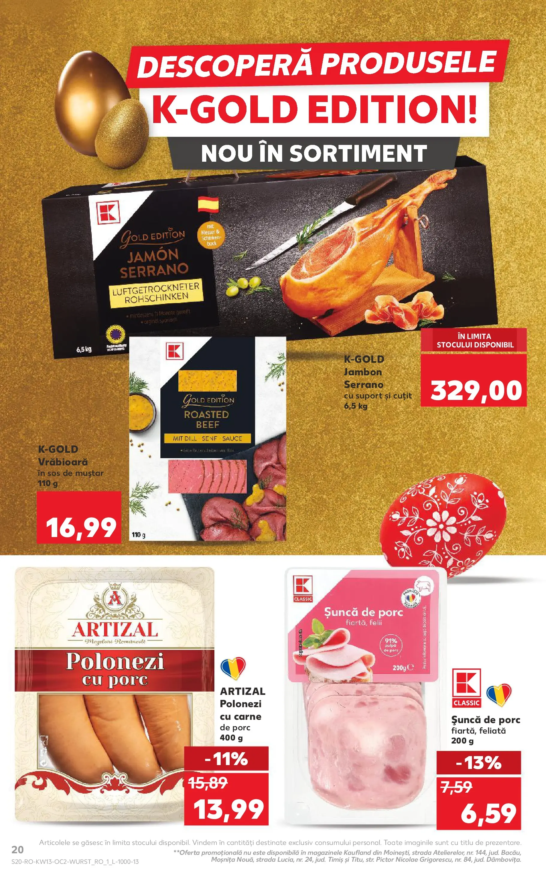 Catalog Kaufland 25 - 30 Martie 2026 | Pagina 20 | Produse: Șuncă, Carne De Porc, Muștar, Sos