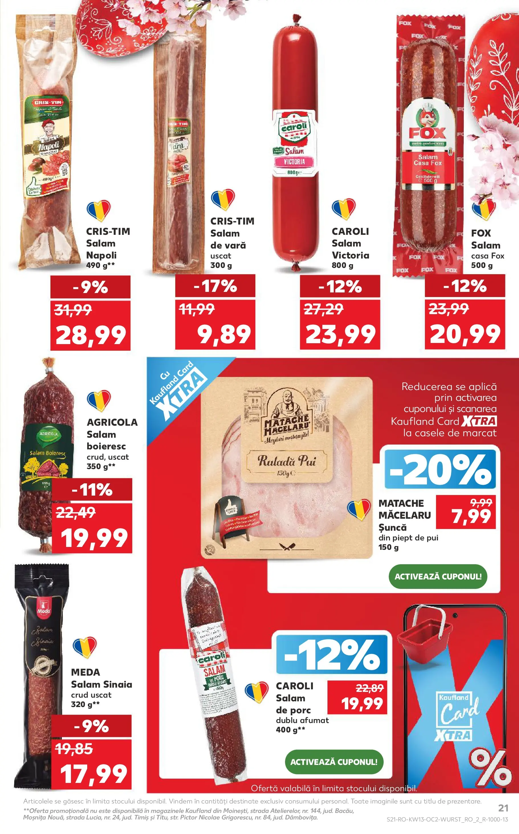 Catalog Kaufland 25 - 30 Martie 2026 | Pagina 21 | Produse: Hacıyatmaz Kedi Oyuncağı, Salam, Șuncă
