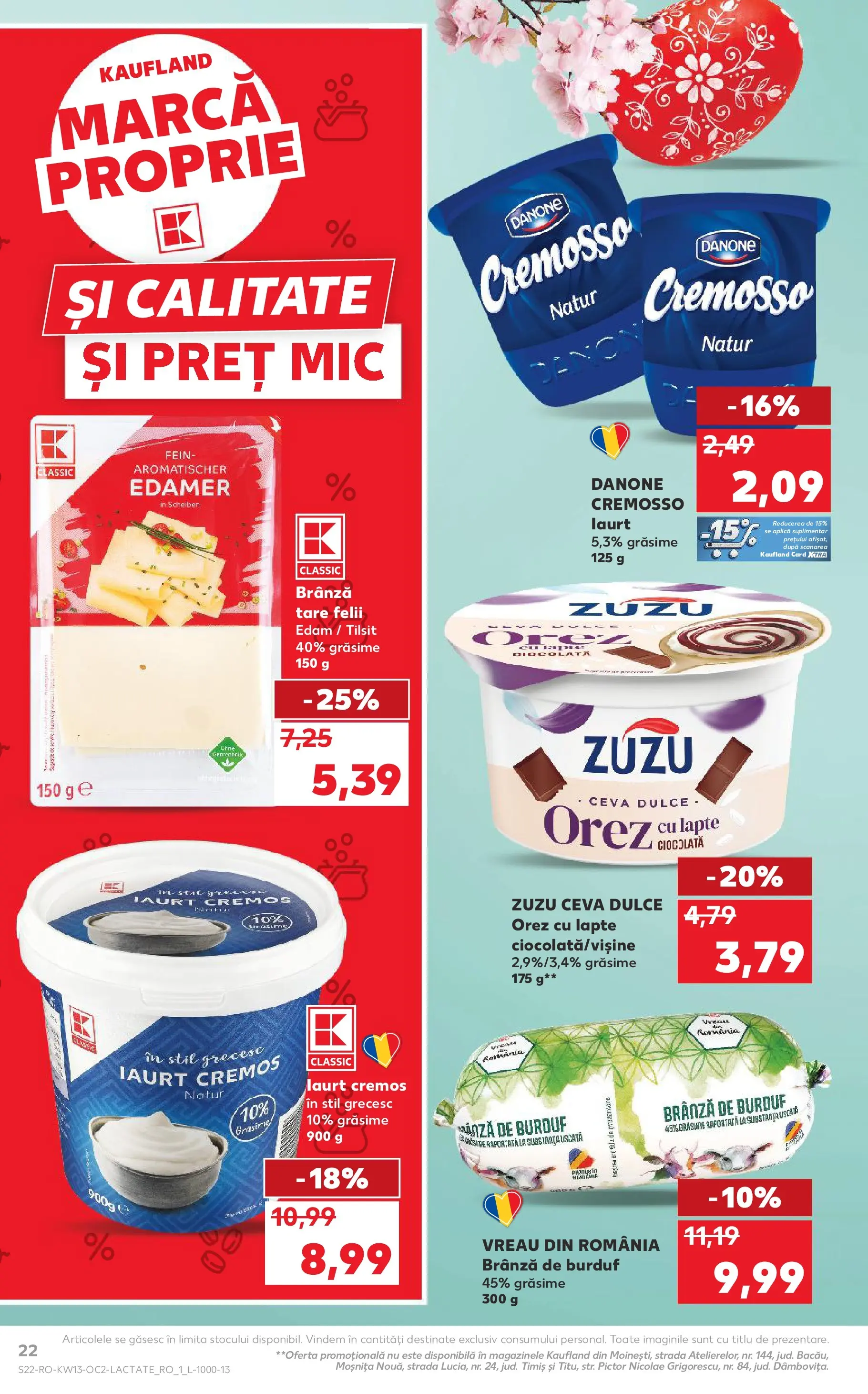 Catalog Kaufland 25 - 30 Martie 2026 | Pagina 22 | Produse: Lapte, Brânză, Iaurt, Orez
