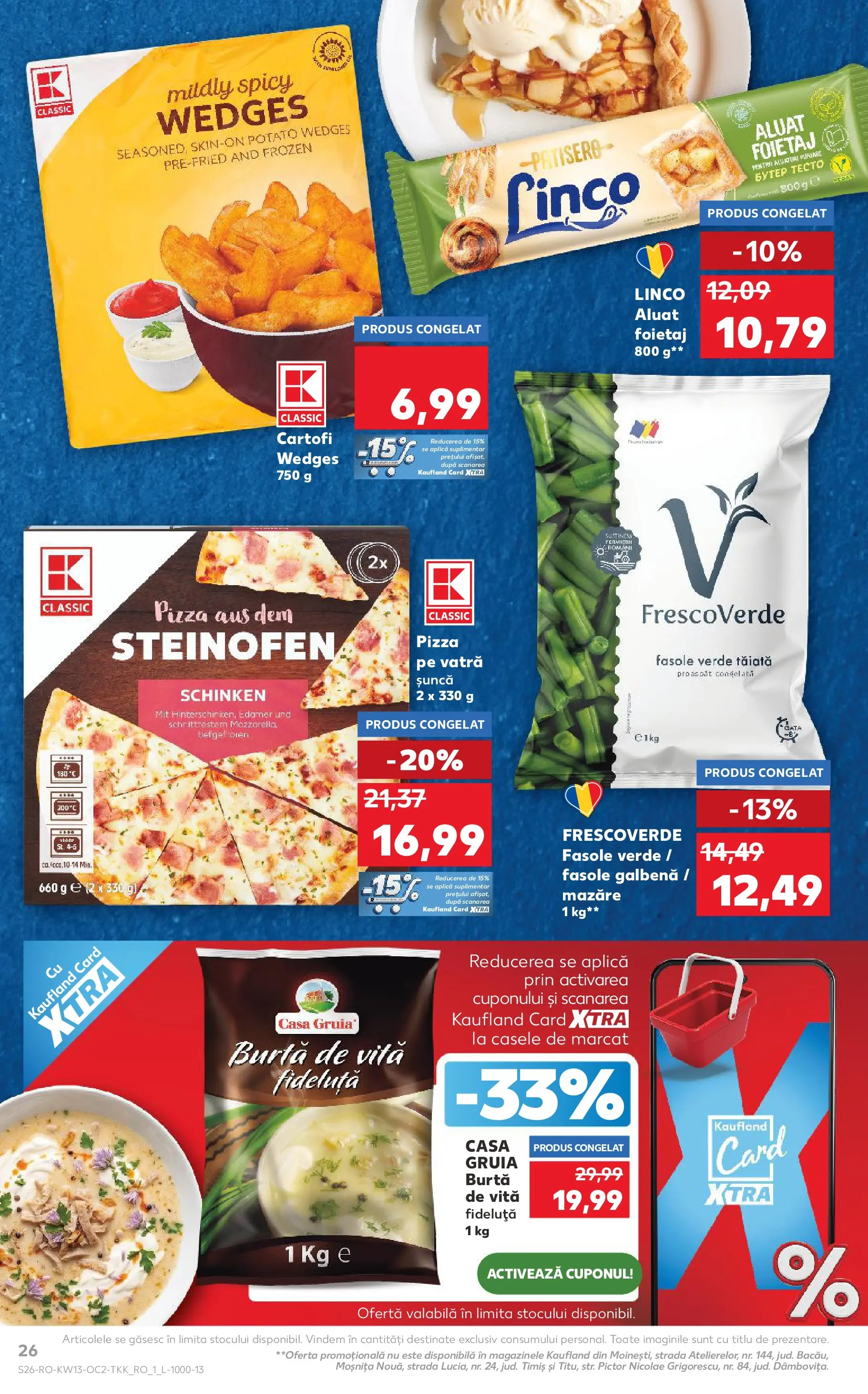 Catalog Kaufland 25 - 30 Martie 2026 | Pagina 26 | Produse: Mazăre, Foietaj, Pizza, Cartofi