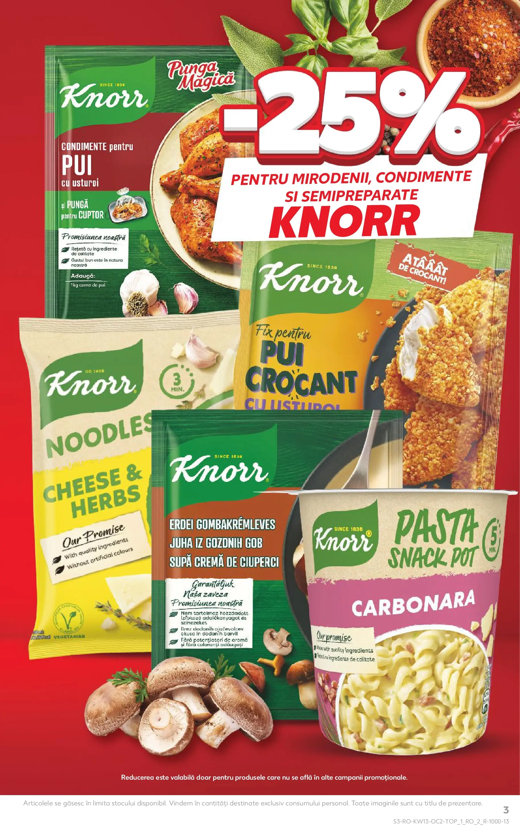 Catalog Kaufland 25 - 30 Martie 2026 | Pagina 3 | Produse: Pungă, Ciuperci, Carne De Pui, Noodles