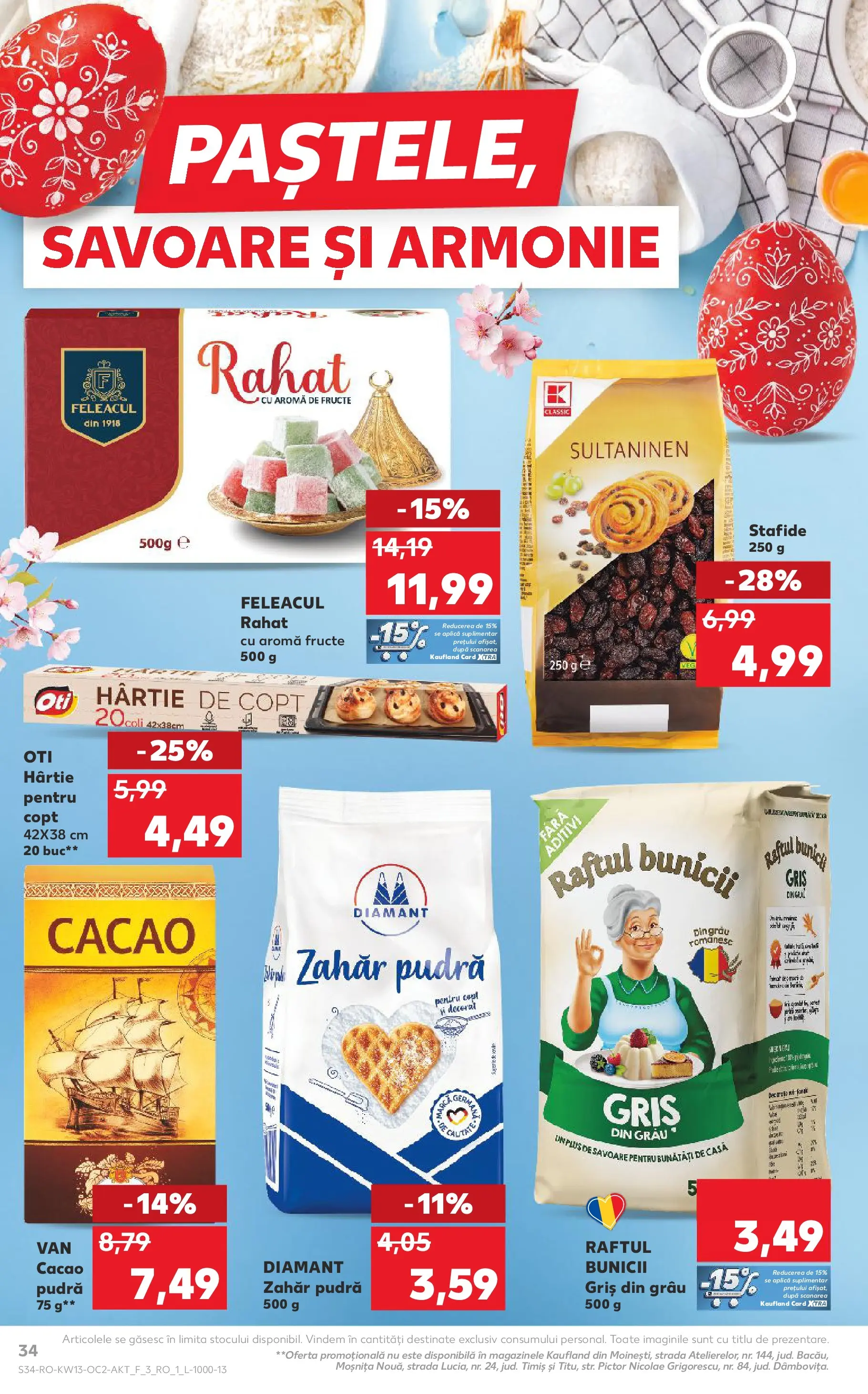 Catalog Kaufland 25 - 30 Martie 2026 | Pagina 34 | Produse: Cacao, Stafide, Fructe, Zahăr