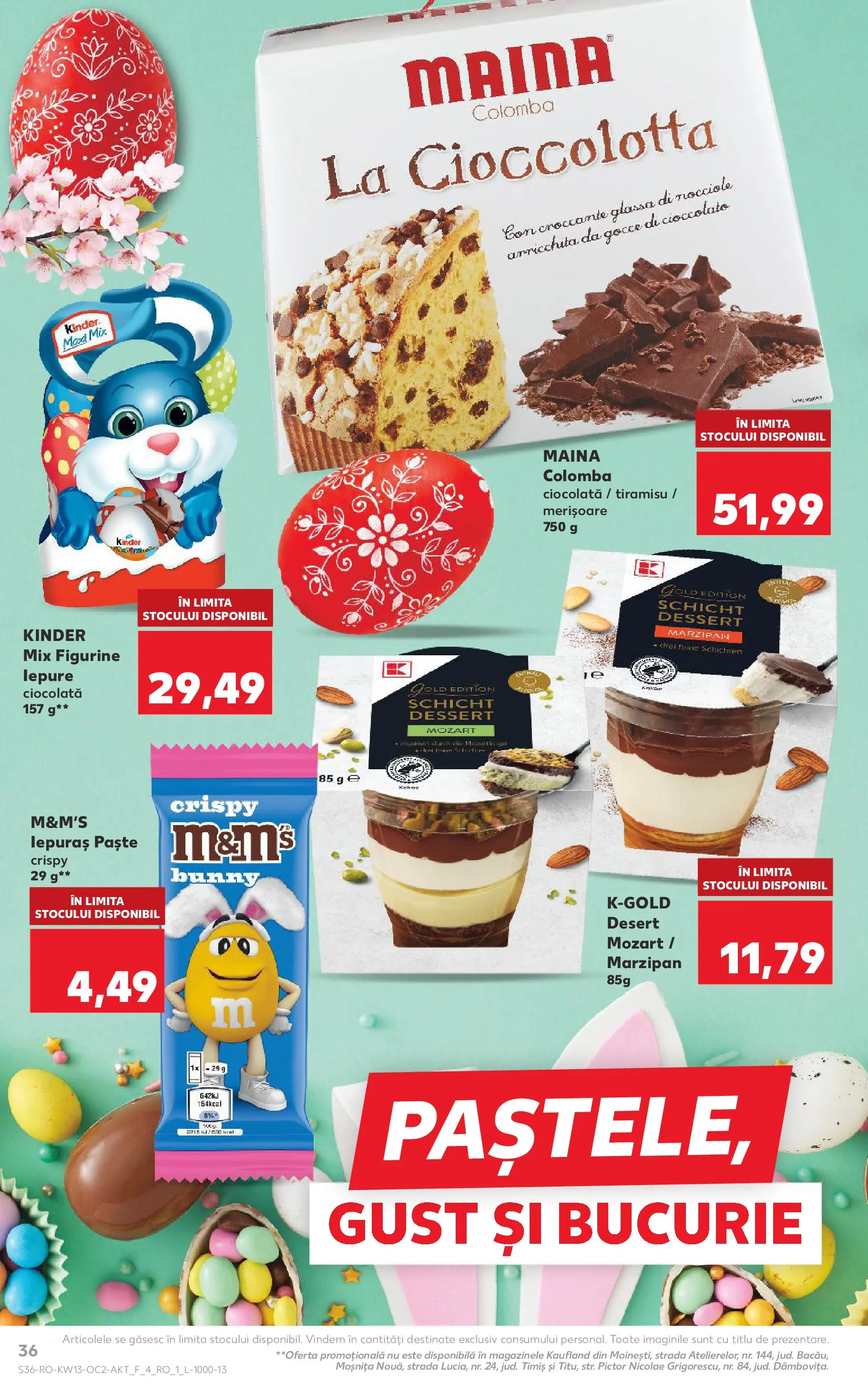 Catalog Kaufland 25 - 30 Martie 2026 | Pagina 36 | Produse: Tiramisu, Ciocolată, Paste, Çocuk sutyeni