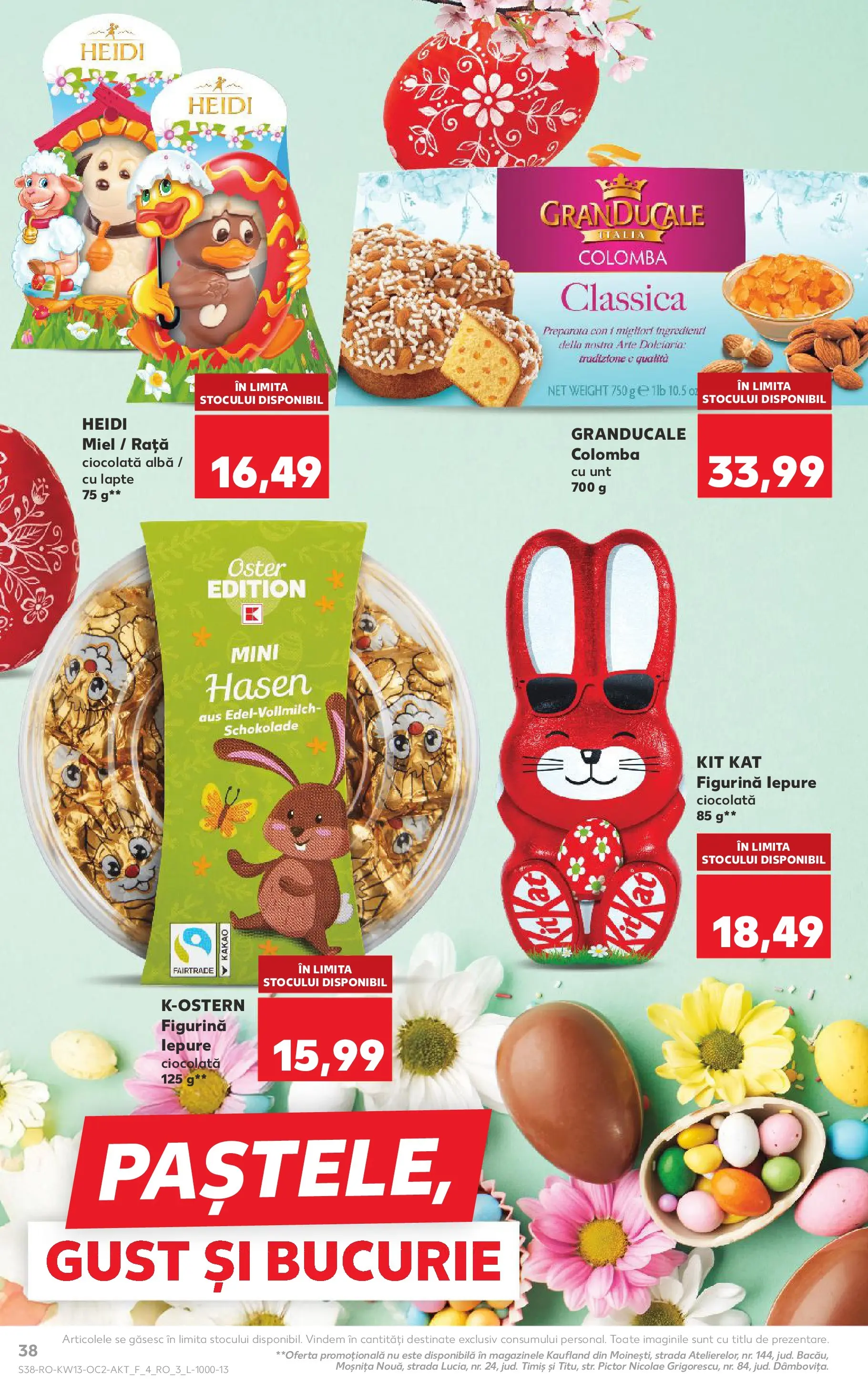 Catalog Kaufland 25 - 30 Martie 2026 | Pagina 38 | Produse: Rață, Lapte, Unt, Ciocolată