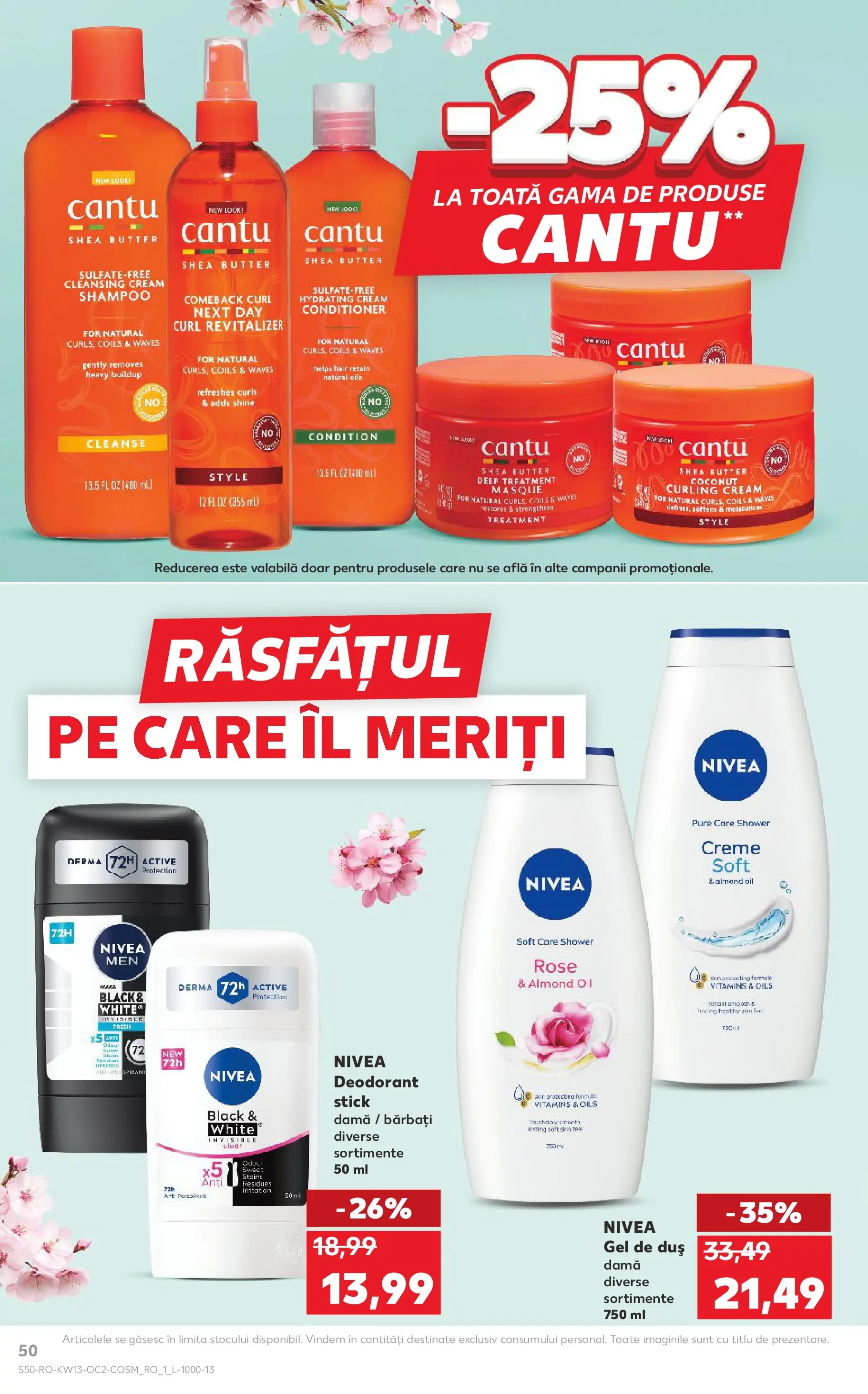 Catalog Kaufland 25 - 30 Martie 2026 | Pagina 50 | Produse: Delgeç, Duș, Gel de duș, Deodorant