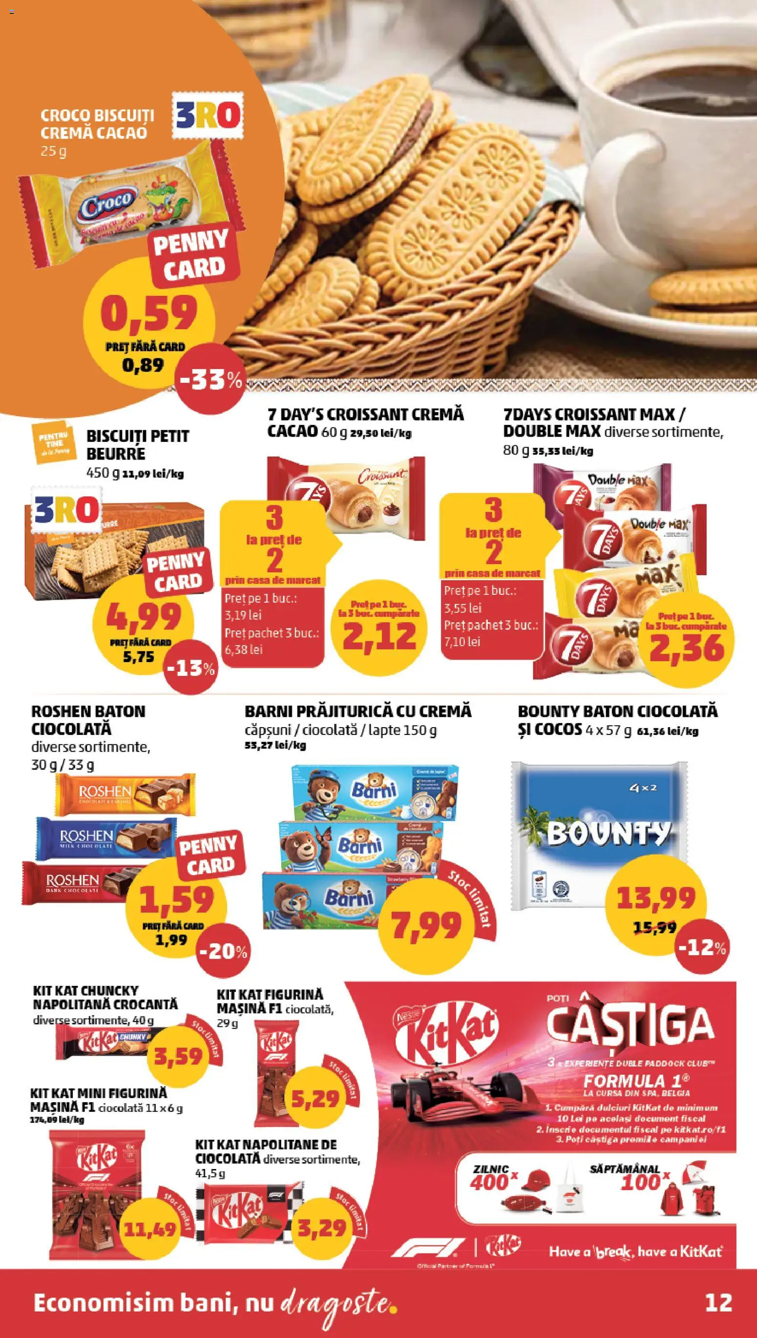 Catalog PENNY Market 25 - 30 Martie 2026 | Pagina 12 | Produse: Napolitane, Lapte, Cremă, Căpșuni