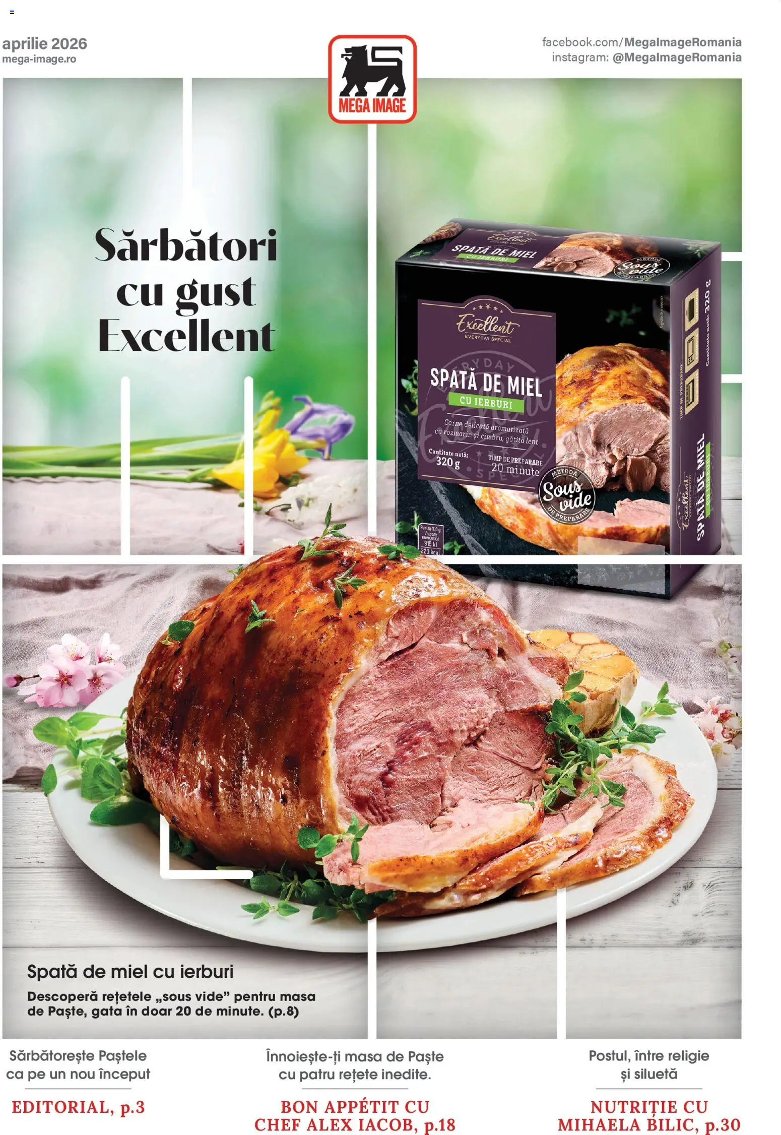 Catalog Mega Image 26 Martie - 20 Aprilie 2026 | Pagina 1 | Produse: Masă, Paste