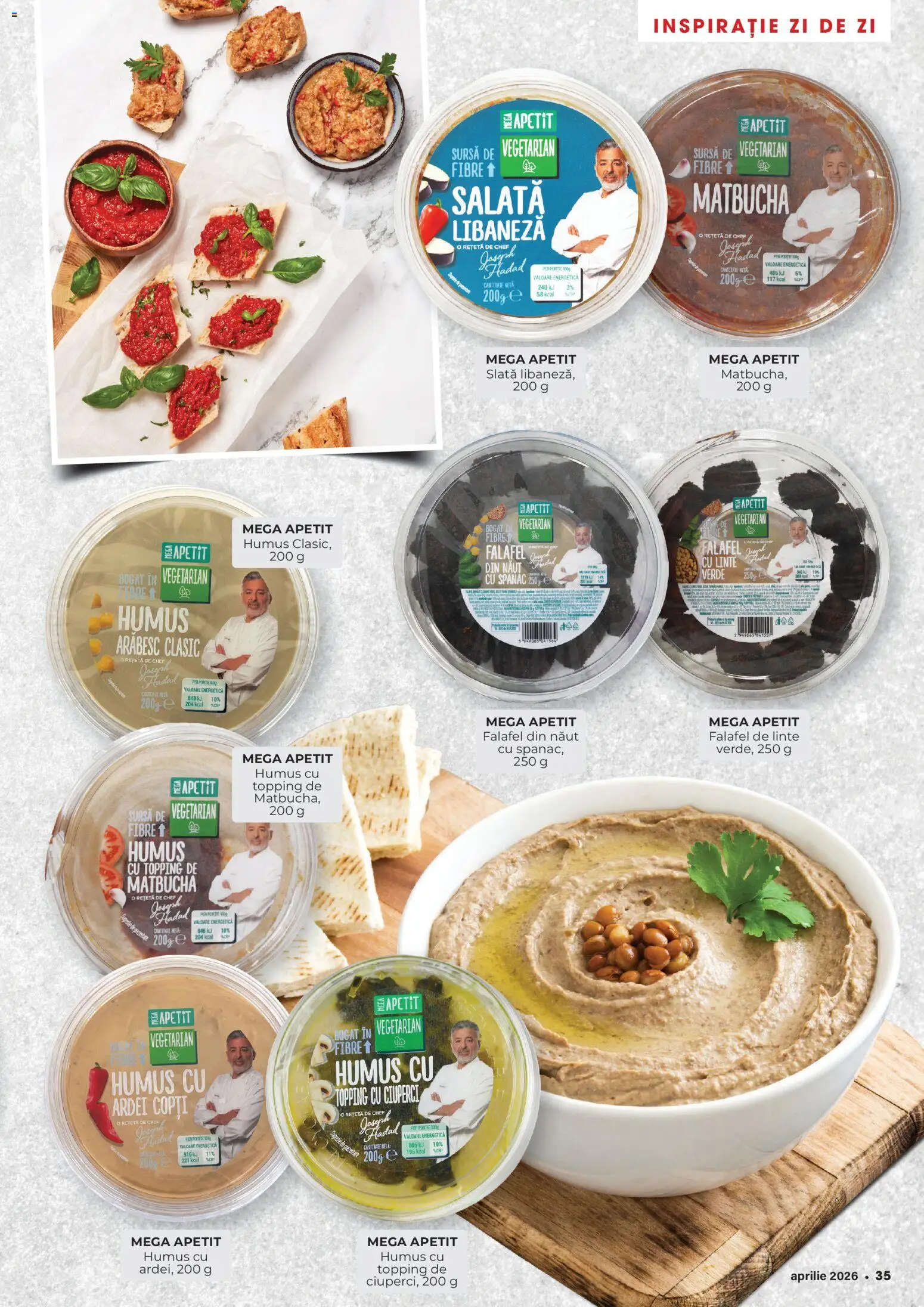 Catalog Mega Image 26 Martie - 20 Aprilie 2026 | Pagina 35 | Produse: Ciuperci, Ardei, Salată, Humus