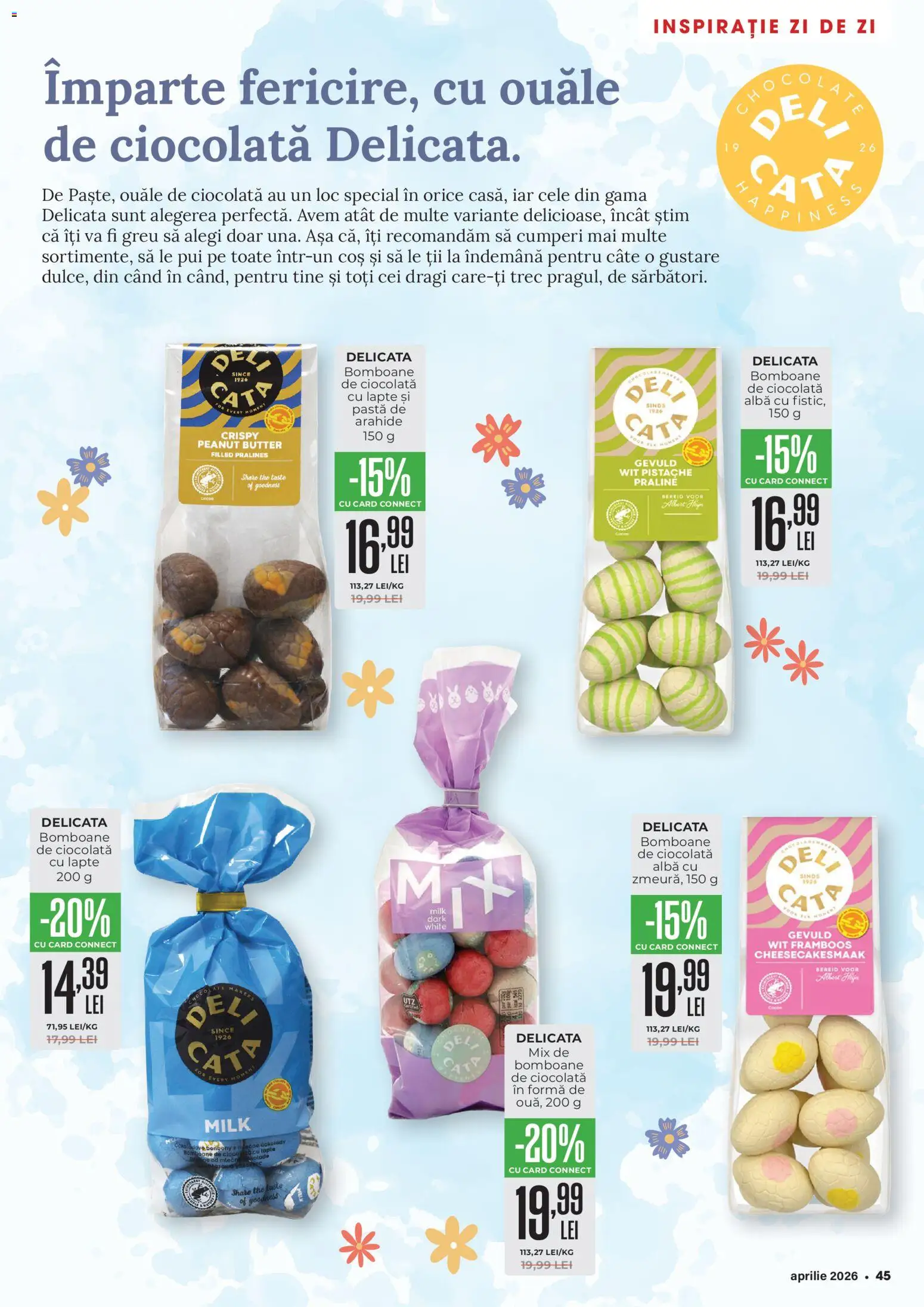 Catalog Mega Image 26 Martie - 20 Aprilie 2026 | Pagina 45 | Produse: Coș, Arahide, Lapte, Bomboane