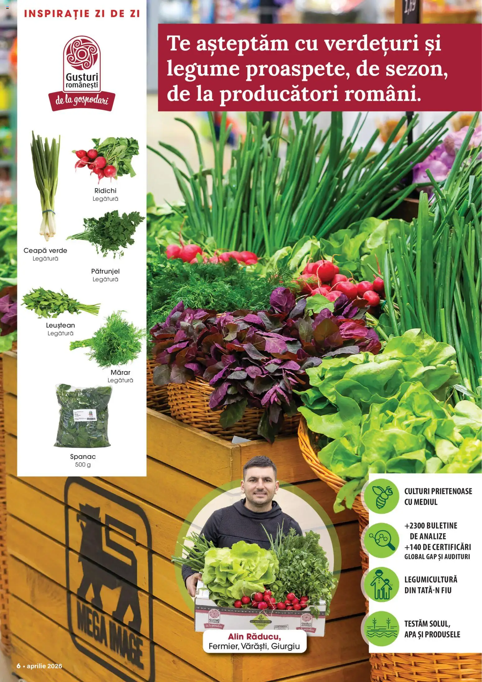 Catalog Mega Image 26 Martie - 20 Aprilie 2026 | Pagina 6 | Produse: Pătrunjel, Mărar, Sıcak çikolata, Apă