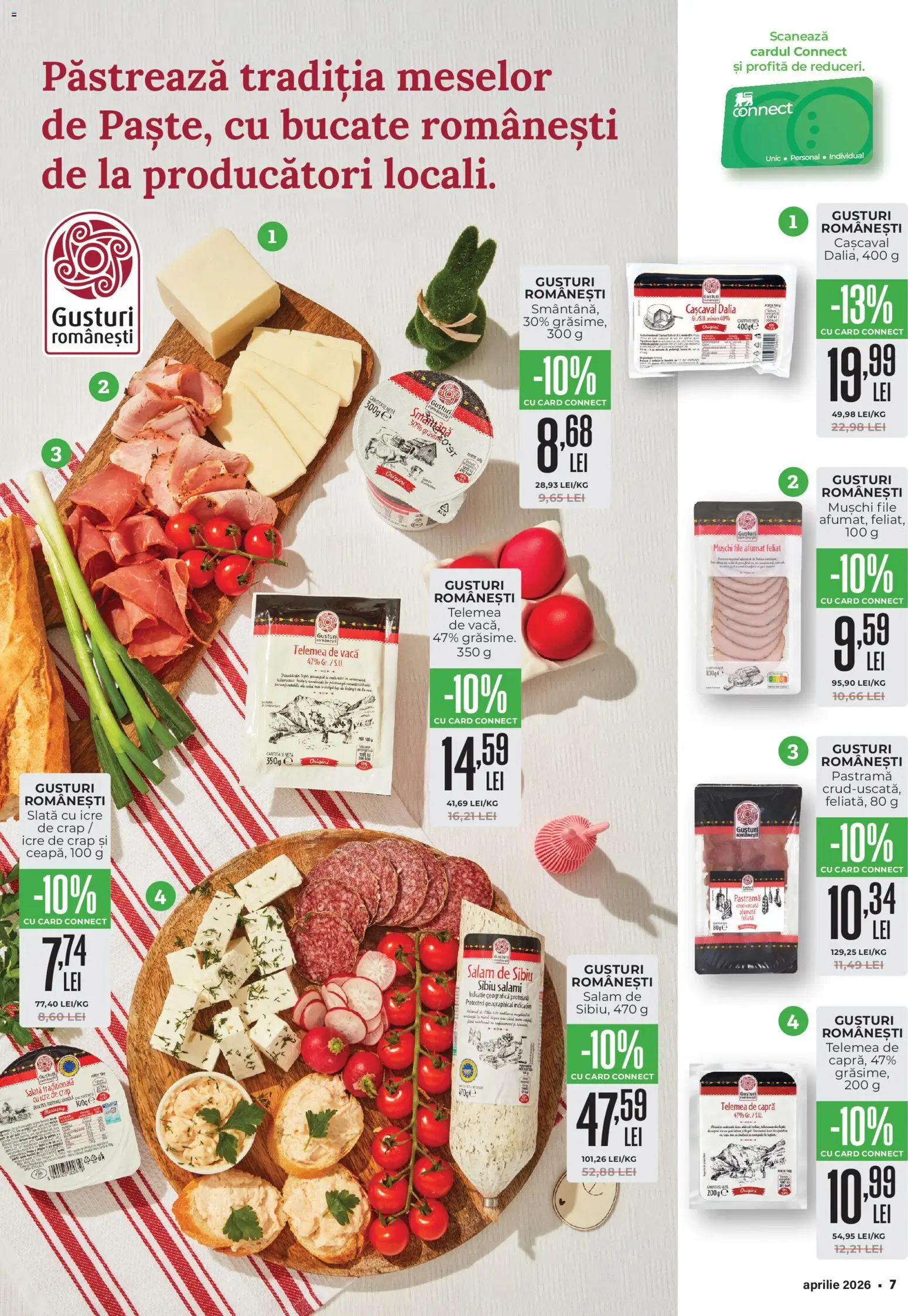 Catalog Mega Image 26 Martie - 20 Aprilie 2026 | Pagina 7 | Produse: Cașcaval, Salam, Smântână, Salată