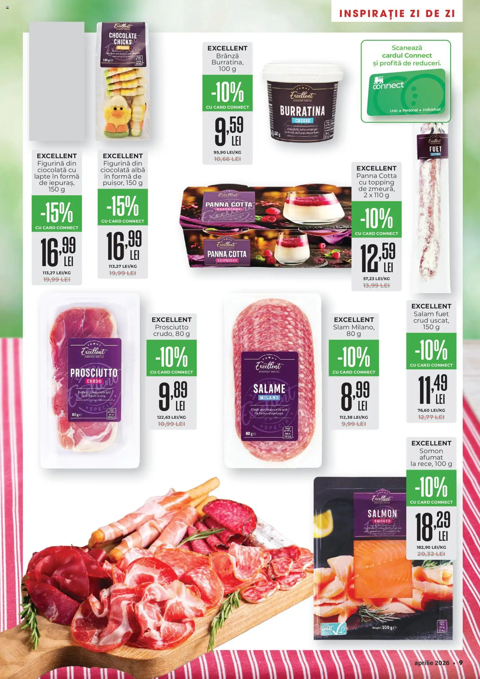 Catalog Mega Image 26 Martie - 20 Aprilie 2026 | Pagina 9 | Produse: Lapte, Brânză, Ciocolată, Salam