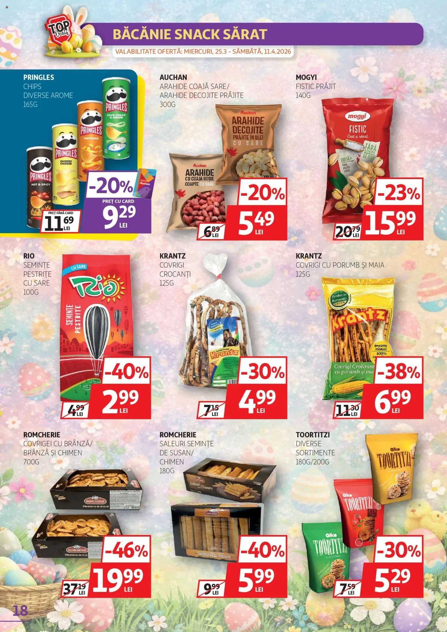 Catalog Auchan 25 Martie - 10 Aprilie 2026 | Pagina 18 | Produse: Arahide, Semințe, Covrigei, Fistic