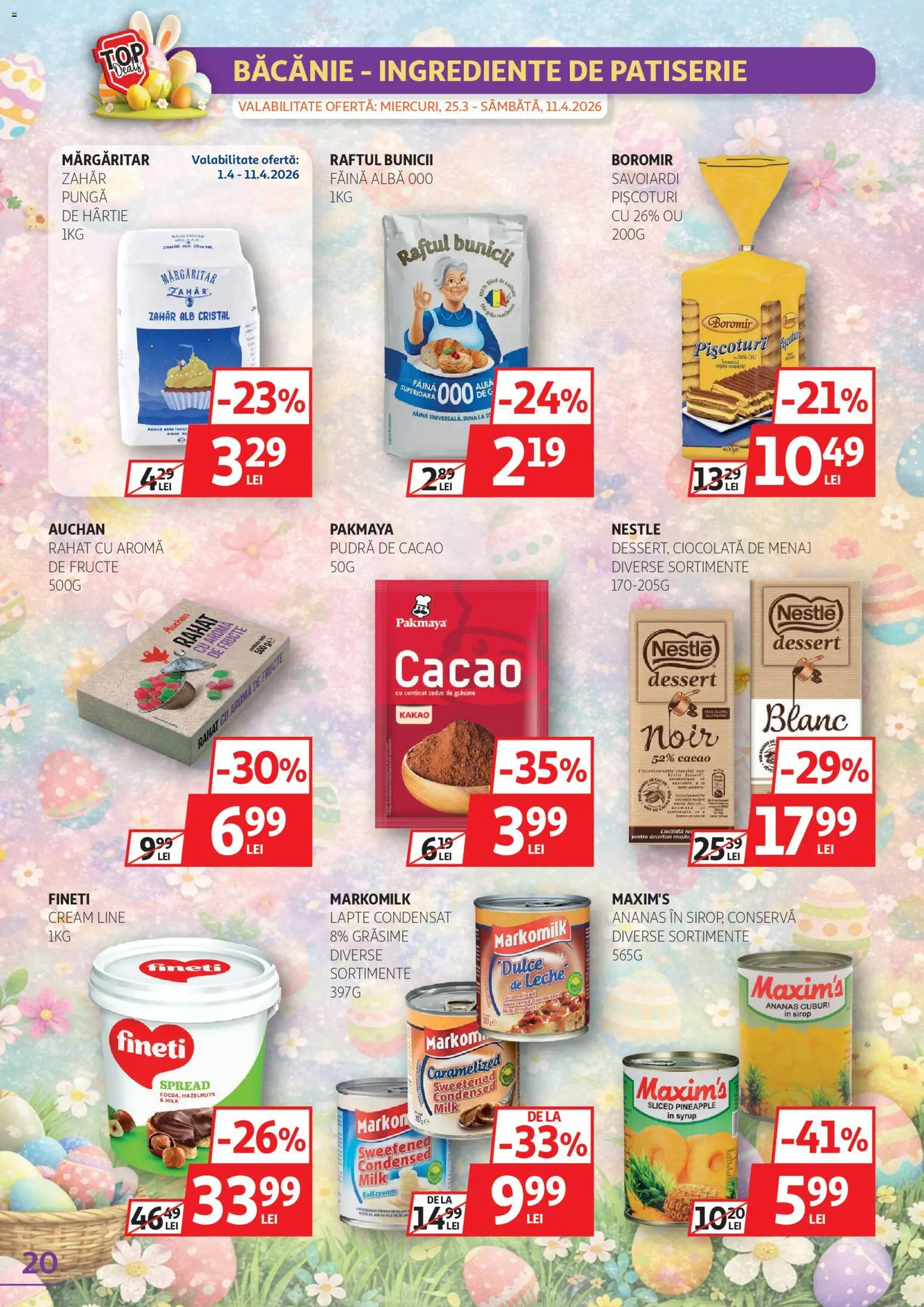 Catalog Auchan 25 Martie - 10 Aprilie 2026 | Pagina 20 | Produse: Ananas, Sirop, Fructe, Zahăr