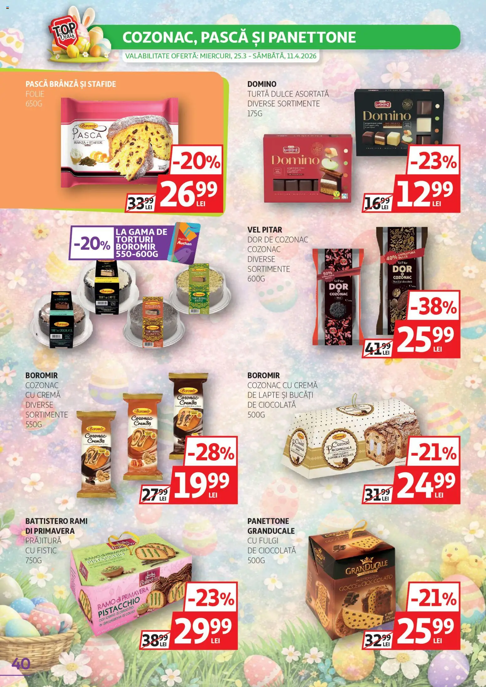 Catalog Auchan 25 Martie - 10 Aprilie 2026 | Pagina 40 | Produse: Önlük, Lapte, Fistic, Fulgi
