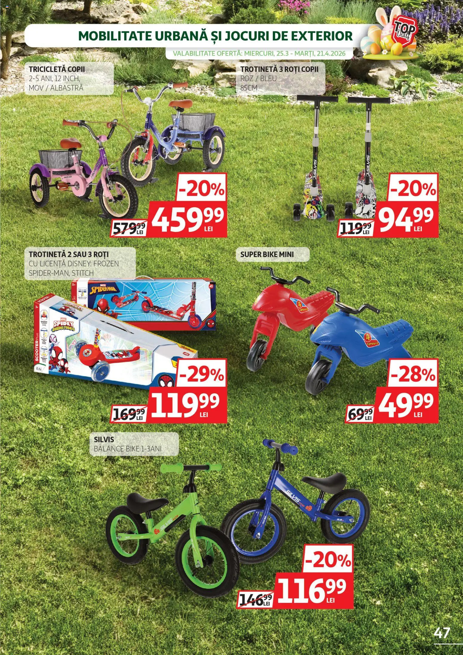 Catalog Auchan 25 Martie - 10 Aprilie 2026 | Pagina 47 | Produse: Trotinetă