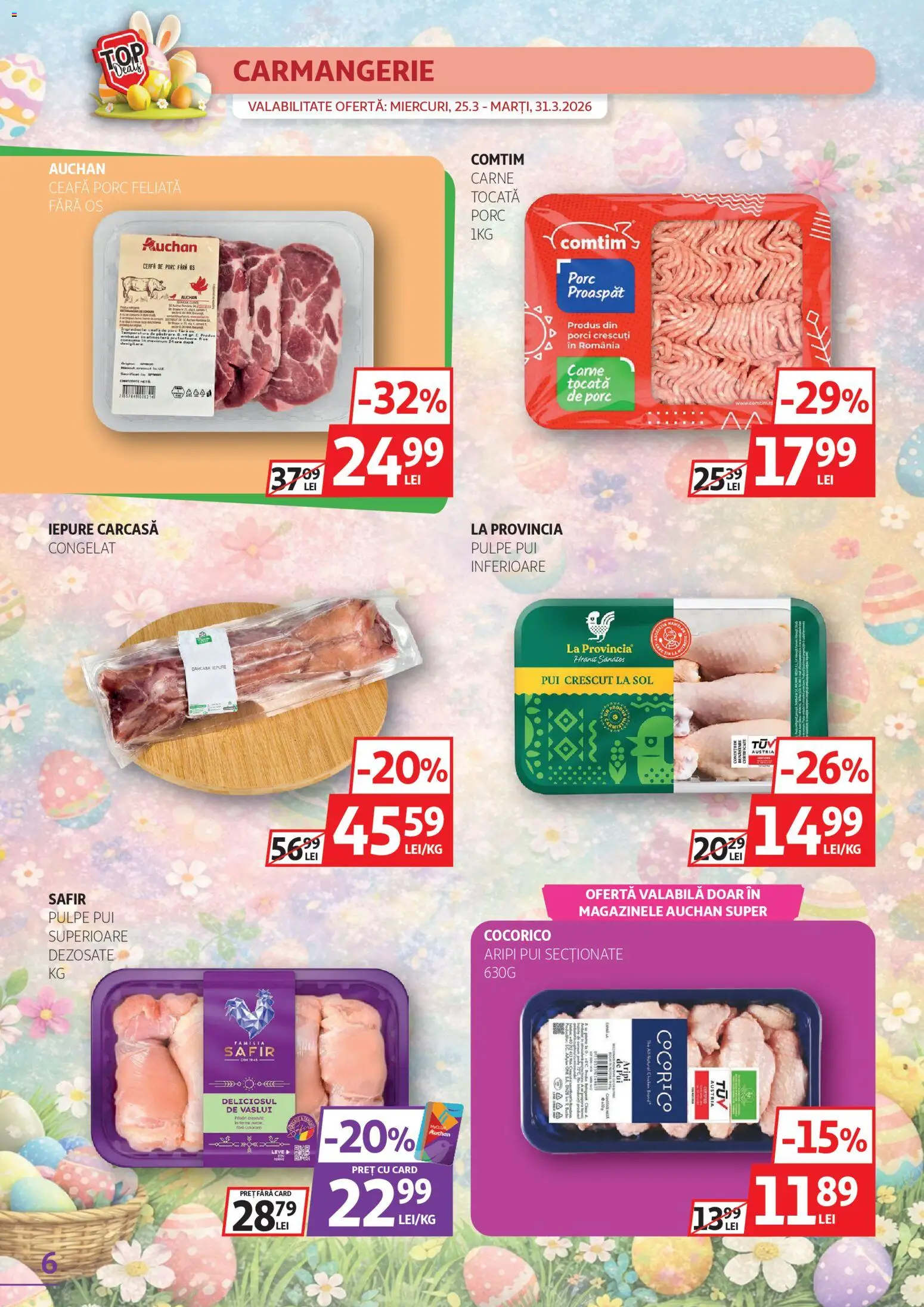 Catalog Auchan 25 Martie - 10 Aprilie 2026 | Pagina 6 | Produse: Carcasă, Hacıyatmaz Kedi Oyuncağı