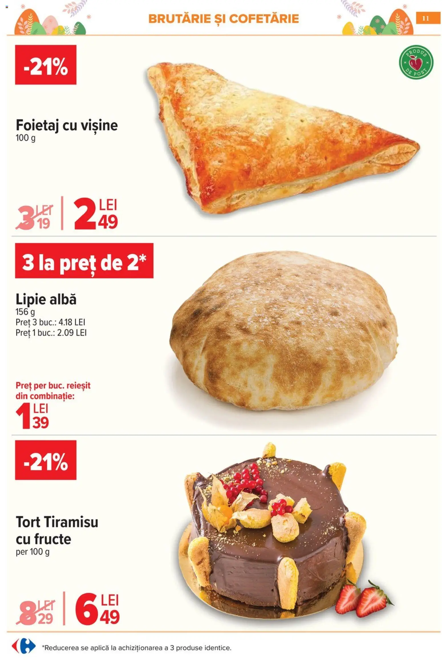 Catalog Carrefour 25 Martie - 4 Aprilie 2026 | Pagina 15 | Produse: Foietaj, Tort, Tiramisu, Fructe