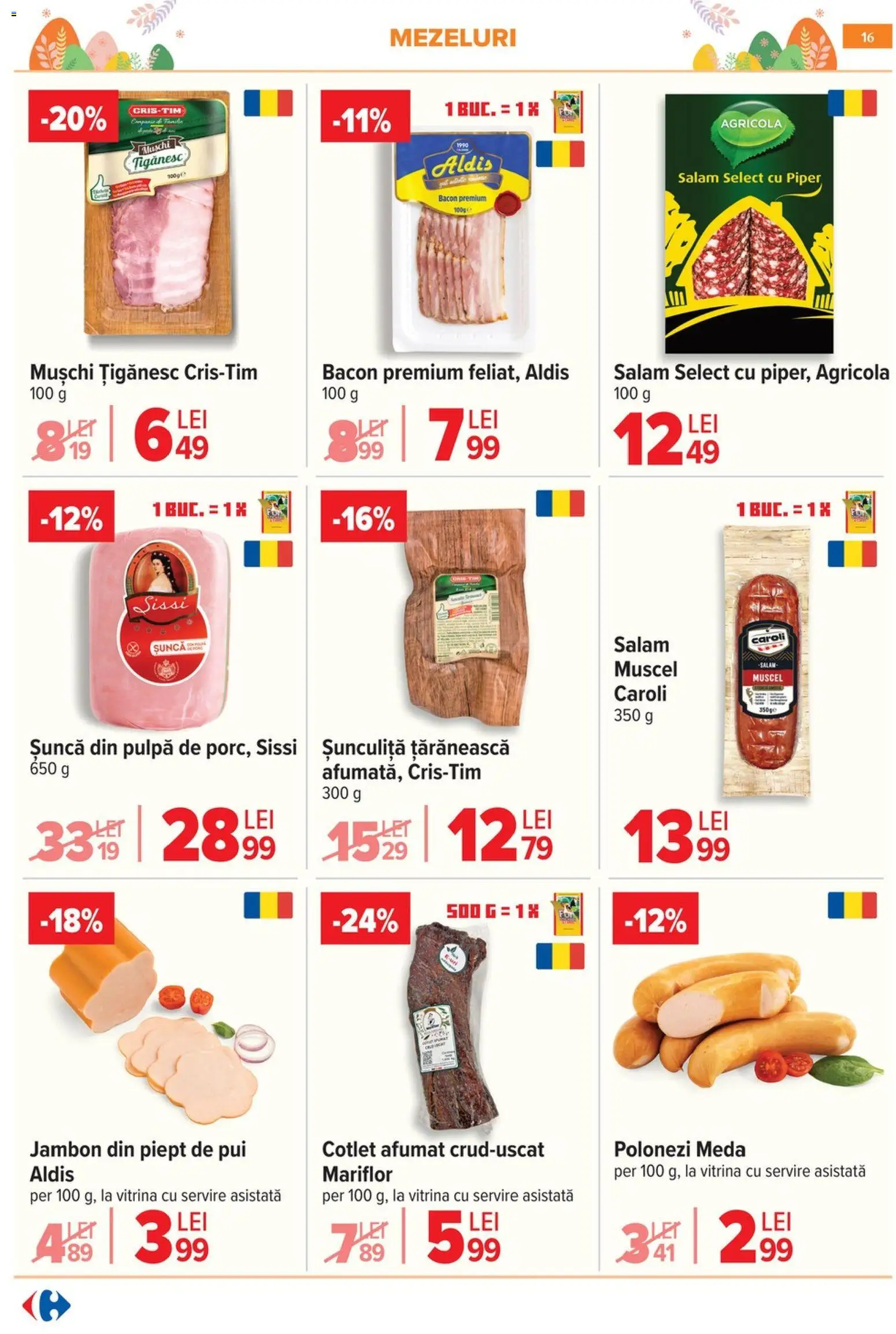 Catalog Carrefour 25 Martie - 4 Aprilie 2026 | Pagina 20 | Produse: Vitrină, Salam, Șuncă, Piper