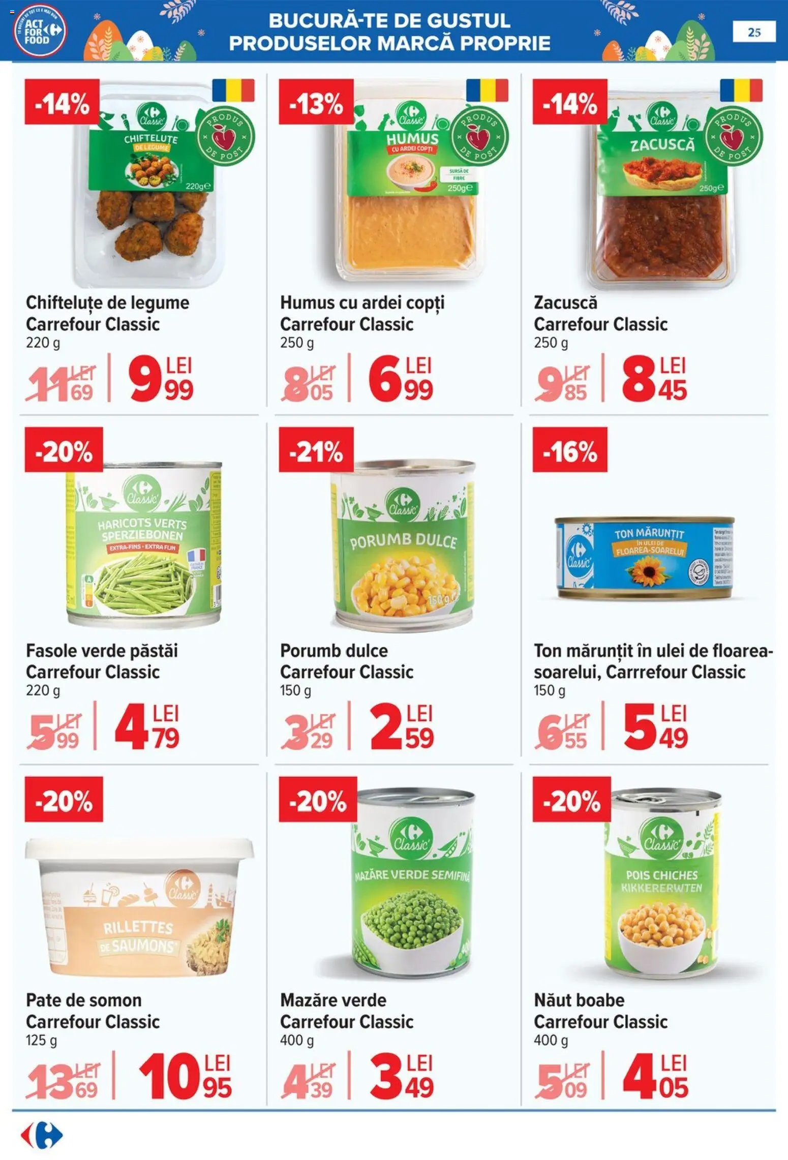 Catalog Carrefour 25 Martie - 4 Aprilie 2026 | Pagina 29 | Produse: Mazăre, Pate, Porumb, Zacuscă