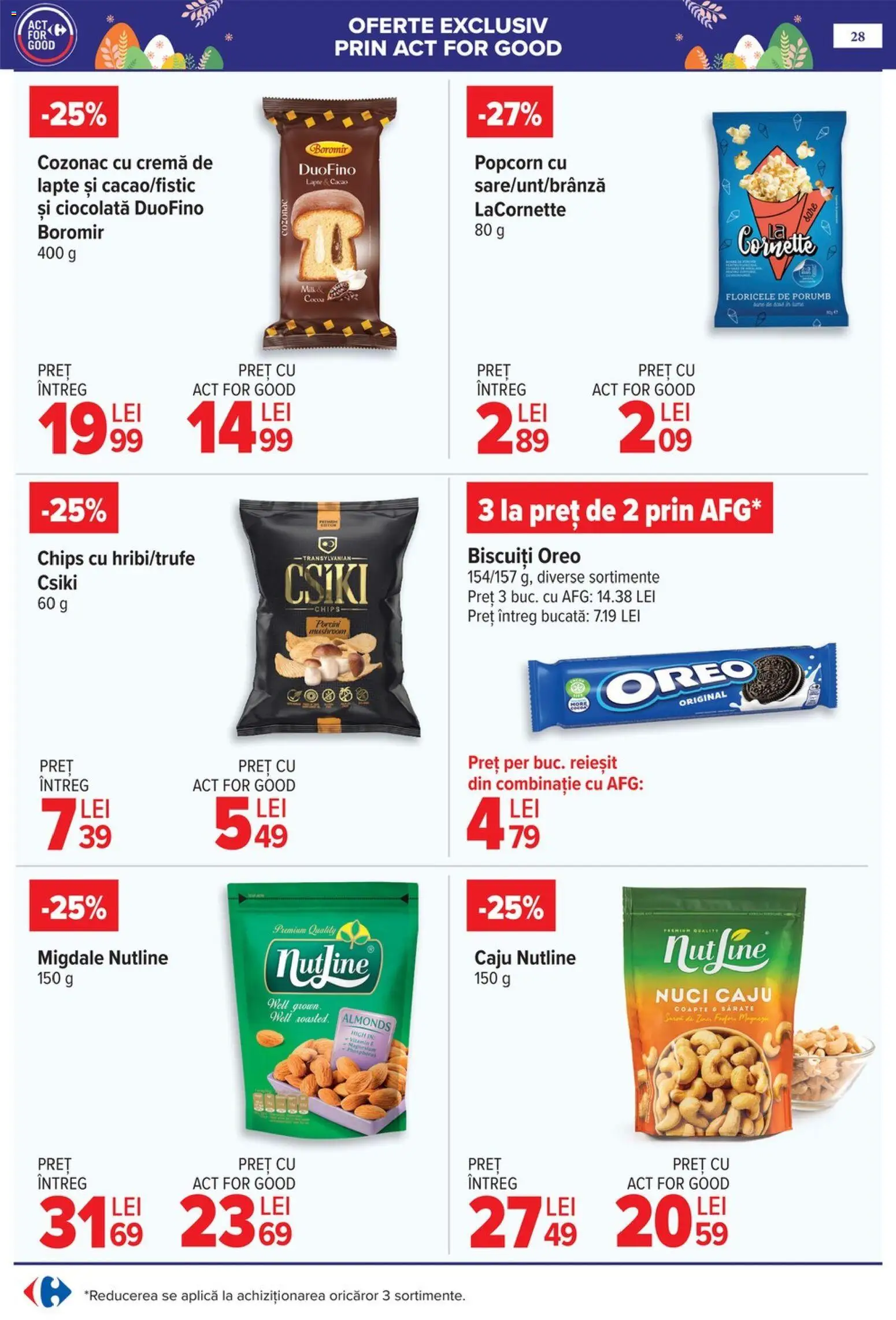 Catalog Carrefour 25 Martie - 4 Aprilie 2026 | Pagina 32 | Produse: Migdale, Lapte, Caju, Nuci