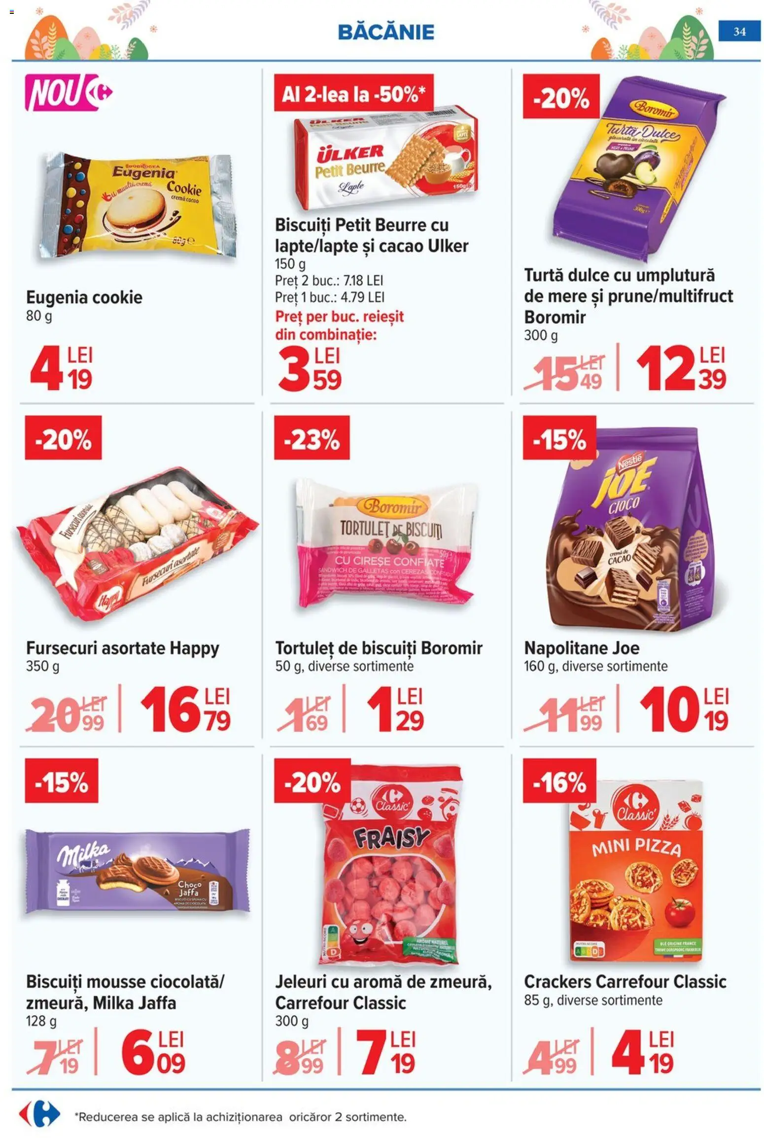 Catalog Carrefour 25 Martie - 4 Aprilie 2026 | Pagina 38 | Produse: Pizza, Biscuiți, Turtă dulce, Jeleuri