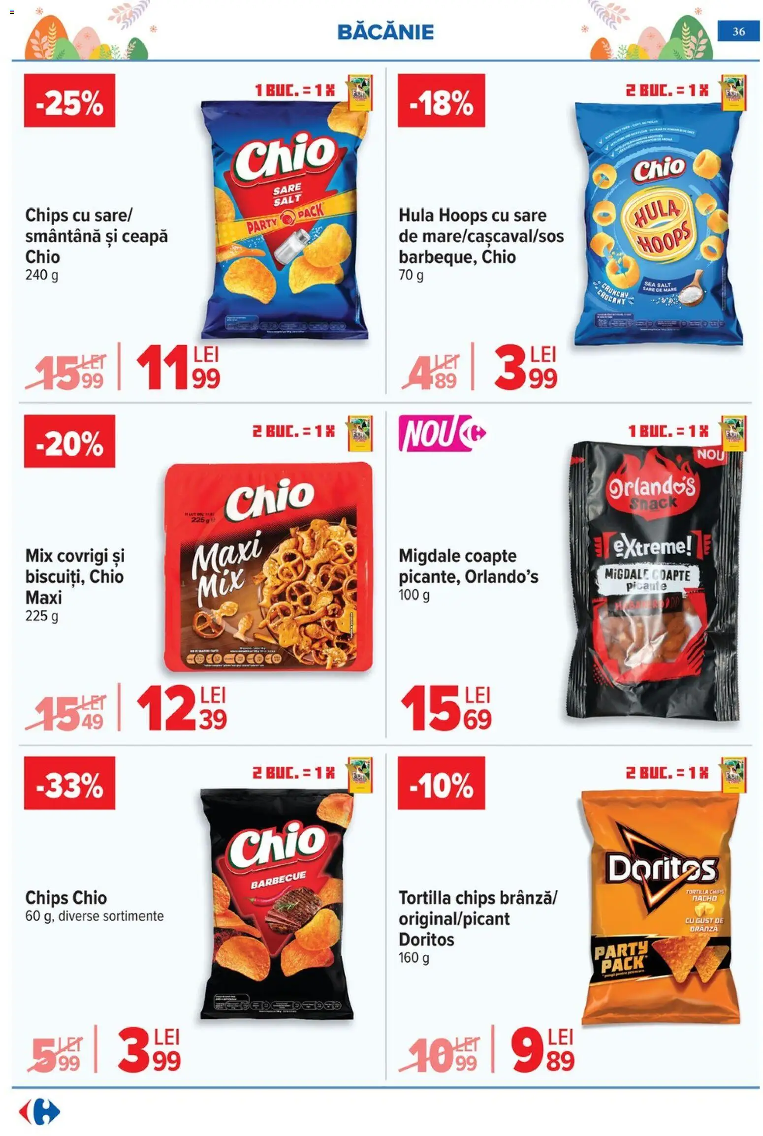 Catalog Carrefour 25 Martie - 4 Aprilie 2026 | Pagina 40 | Produse: Migdale, Brânză, Smântână, Sare