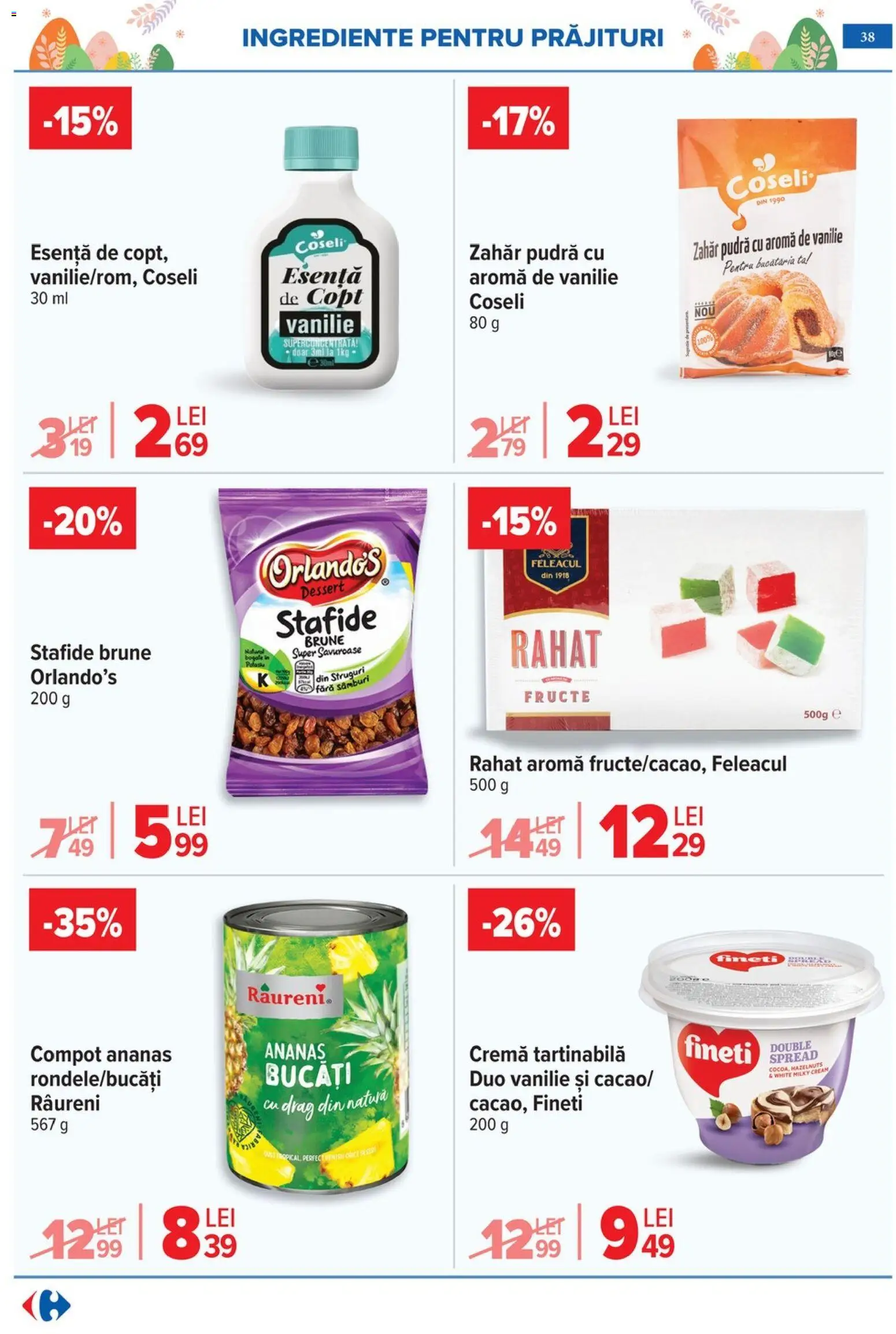 Catalog Carrefour 25 Martie - 4 Aprilie 2026 | Pagina 42 | Produse: Pudră, Compot, Stafide, Zahăr