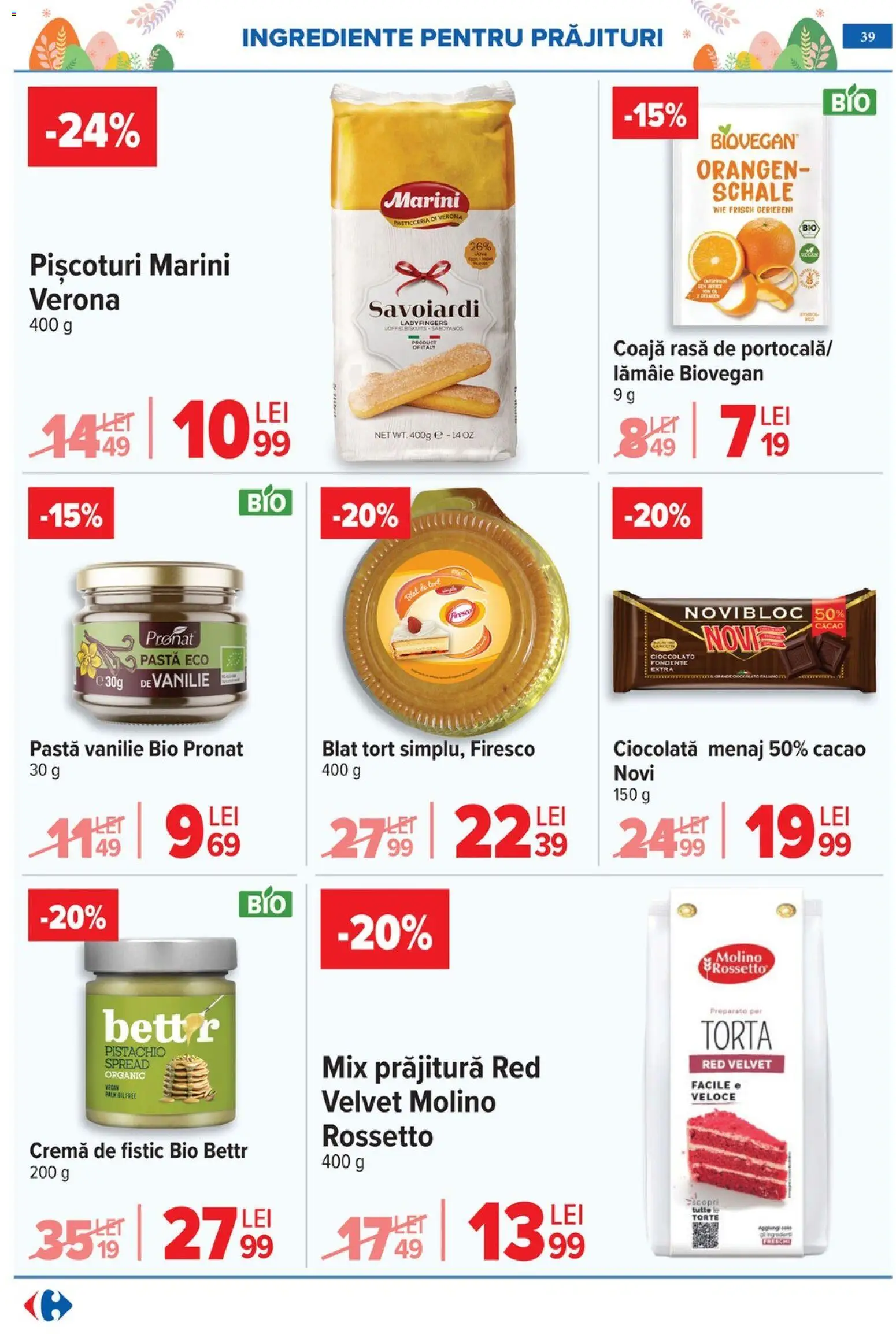 Catalog Carrefour 25 Martie - 4 Aprilie 2026 | Pagina 43 | Produse: Şerit ödül, Prăjitură, Tort, Lămâie