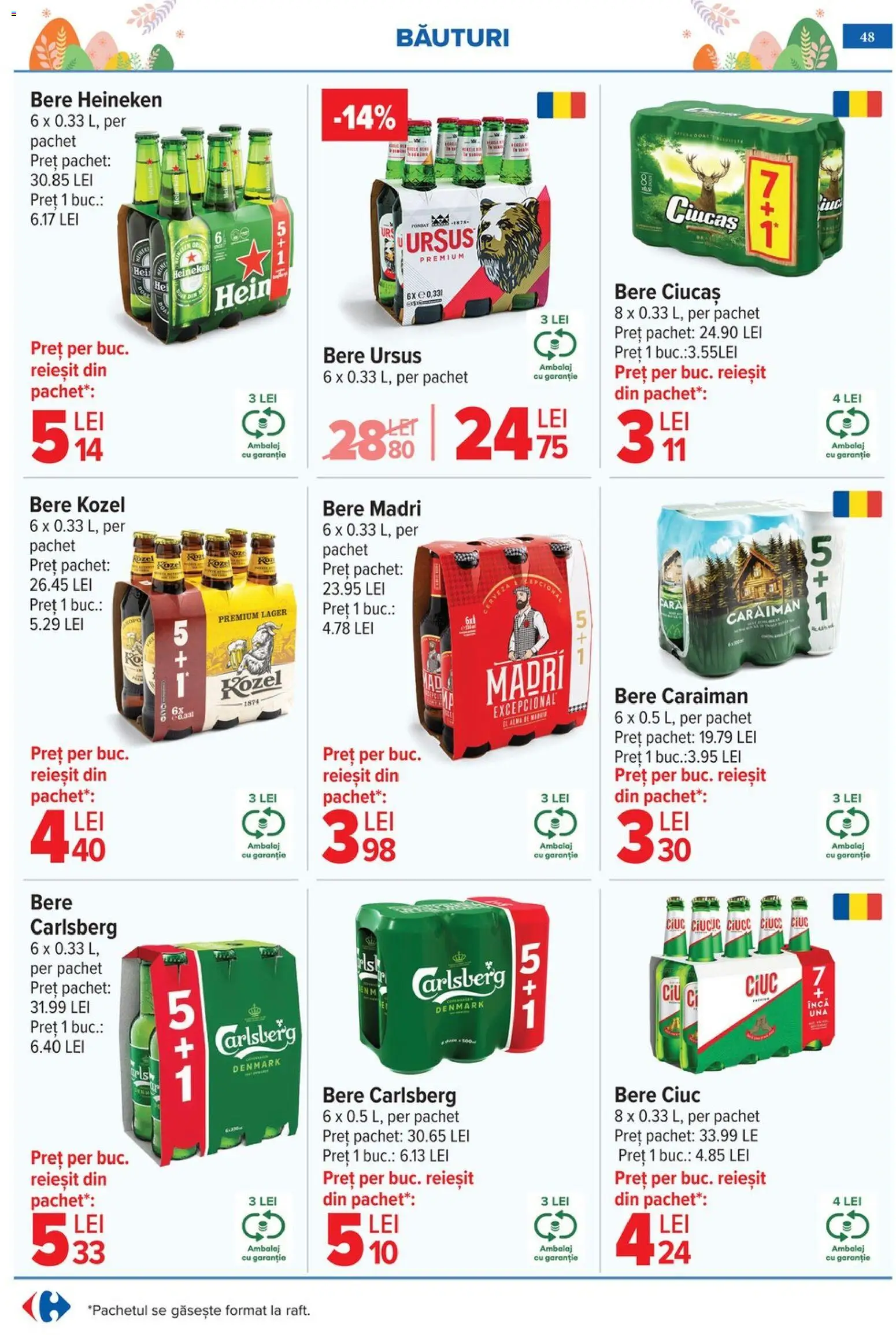 Catalog Carrefour 25 Martie - 4 Aprilie 2026 | Pagina 52 | Produse: Bere