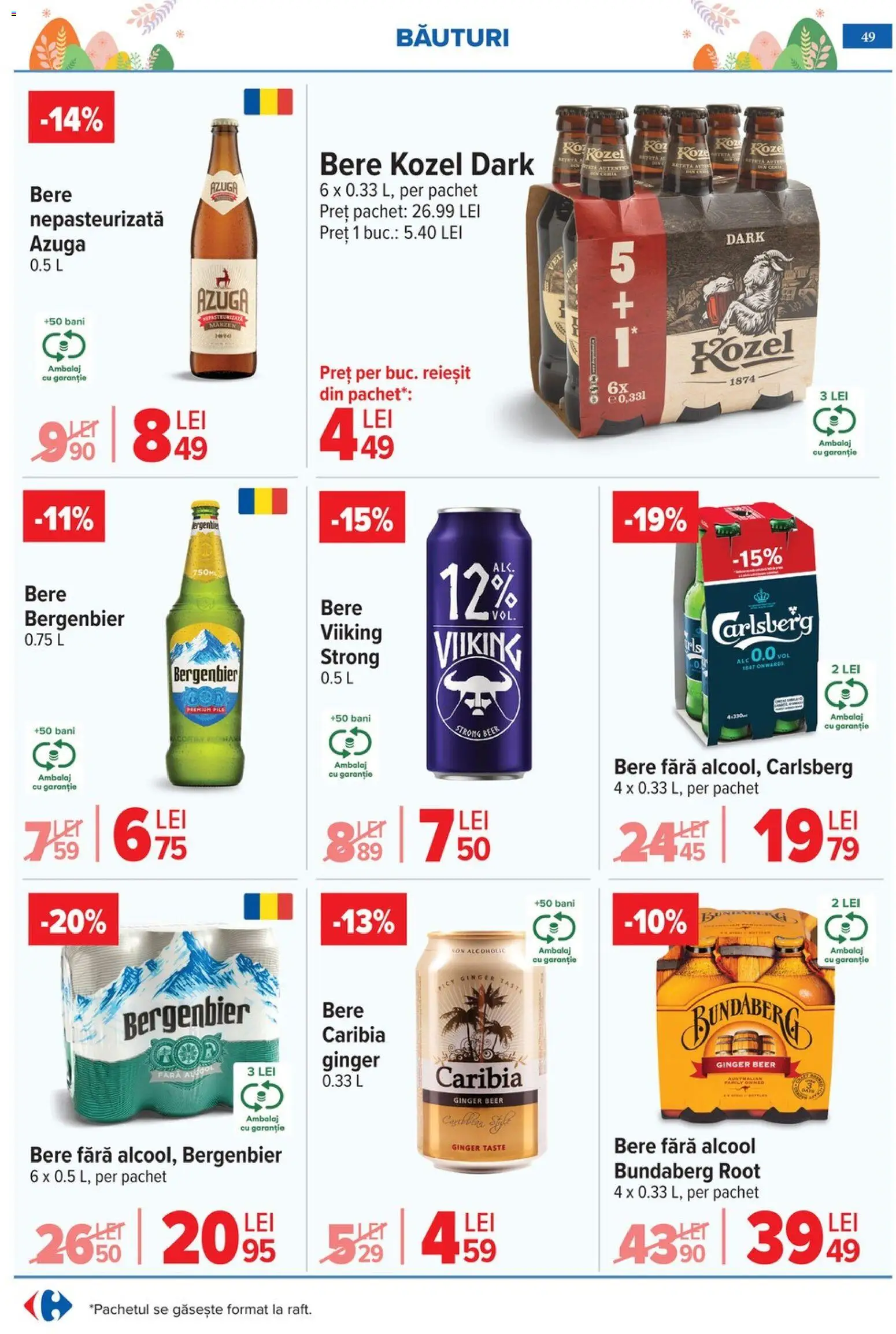 Catalog Carrefour 25 Martie - 4 Aprilie 2026 | Pagina 53 | Produse: Bere, Plastik Kulübe