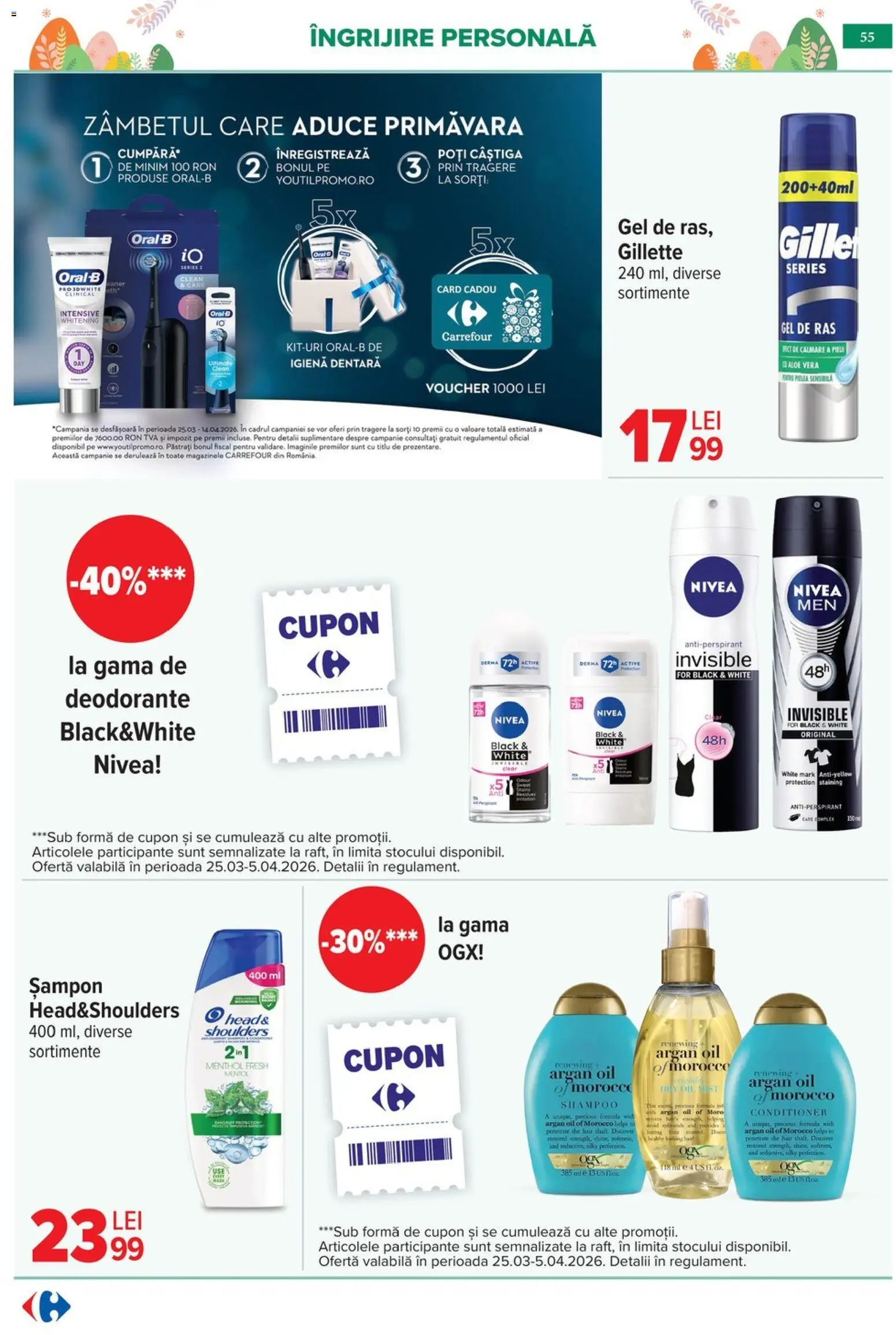 Catalog Carrefour 25 Martie - 4 Aprilie 2026 | Pagina 59 | Produse: Gel de ras, Pomelo, Șampon, Antiperspirant