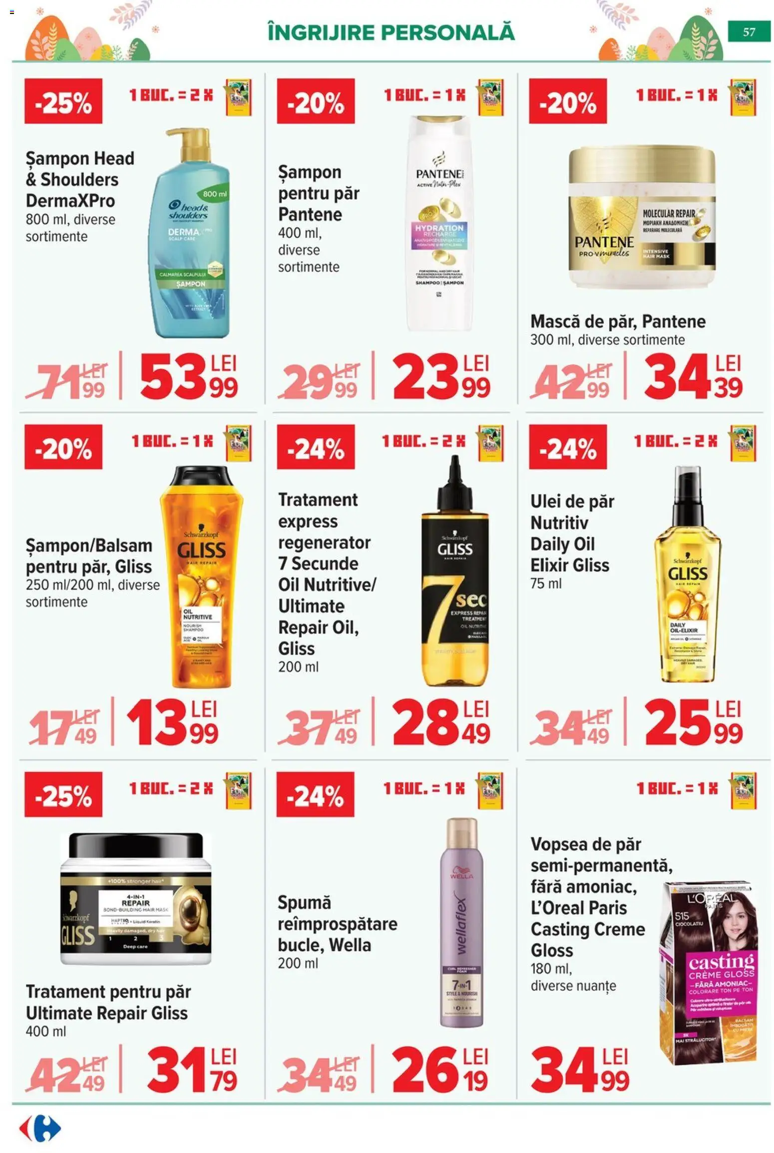 Catalog Carrefour 25 Martie - 4 Aprilie 2026 | Pagina 61 | Produse: Elixir, Vopsea, Ulei, Vopsea de păr