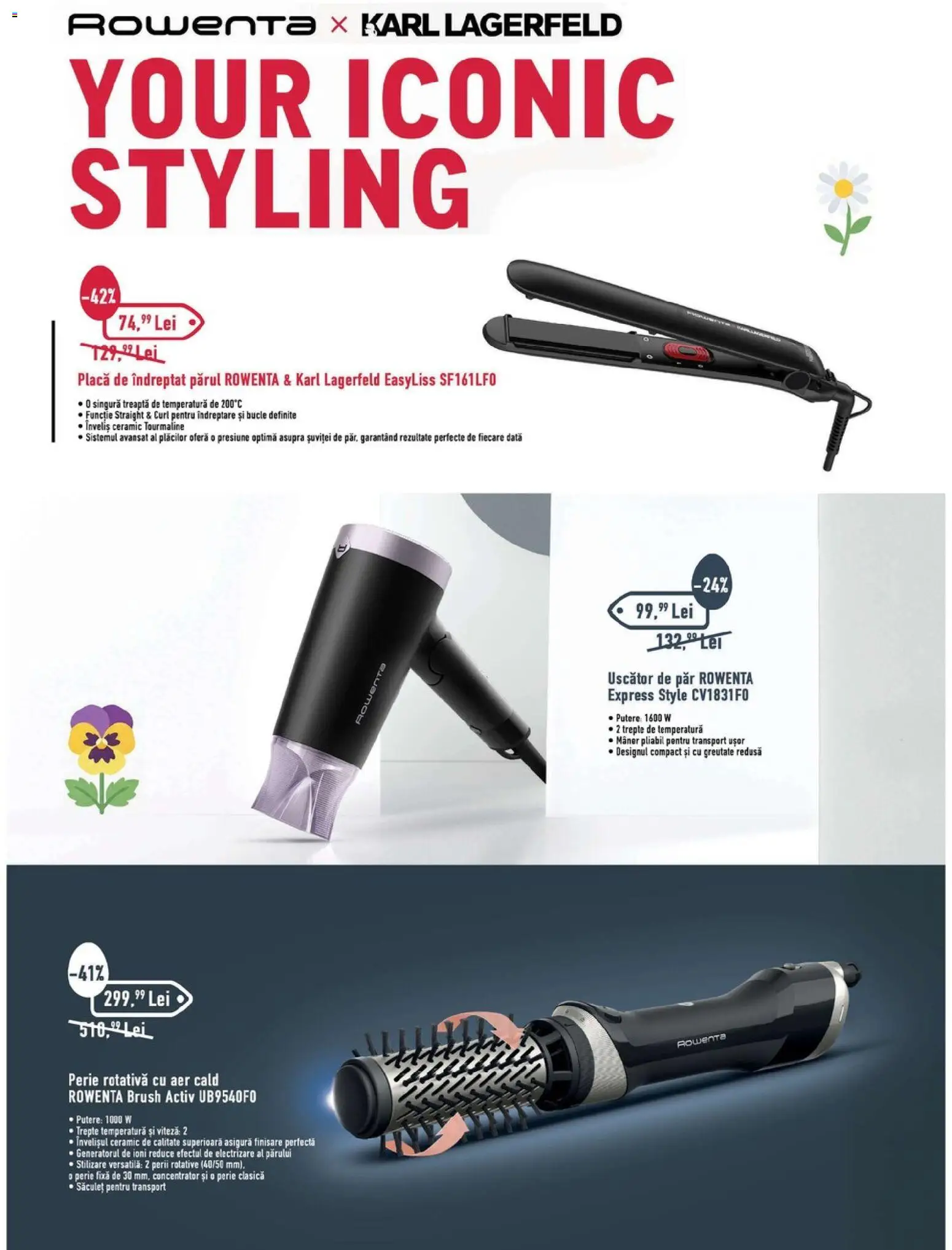 Catalog Carrefour 23 Martie - 29 Aprilie 2026 | Pagina 4 | Produse: Delgeç, Uscător De Păr, Placă De Îndreptat Părul, Mâner