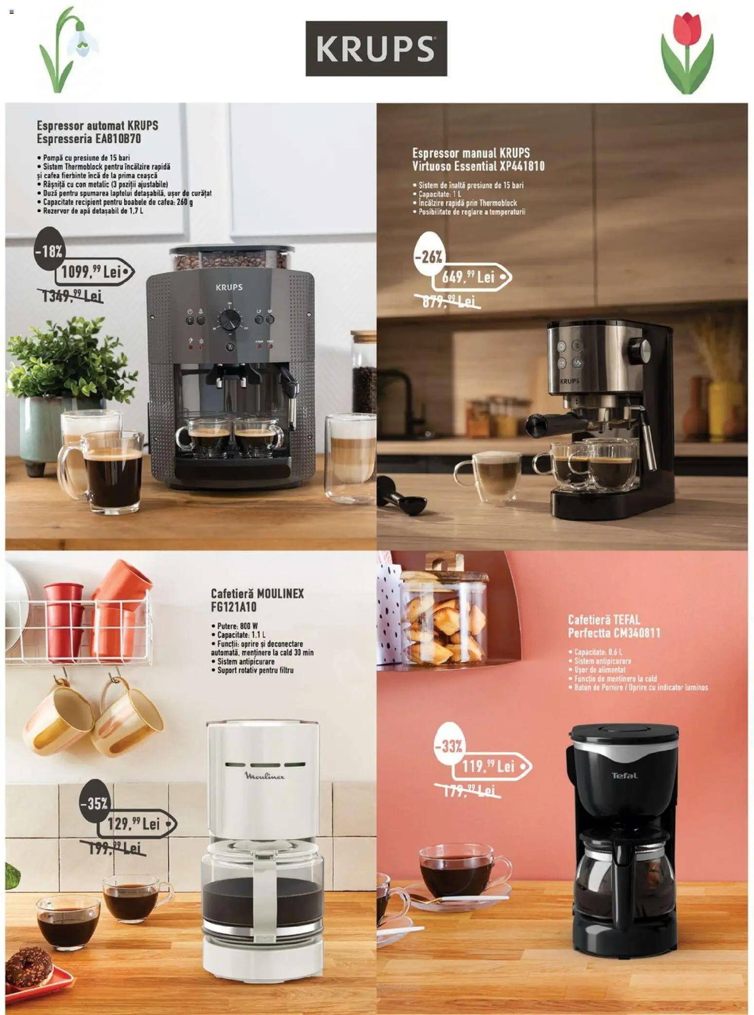 Catalog Carrefour 23 Martie - 29 Aprilie 2026 | Pagina 8 | Produse: Espressor, Cafetieră, Cafea, Apă