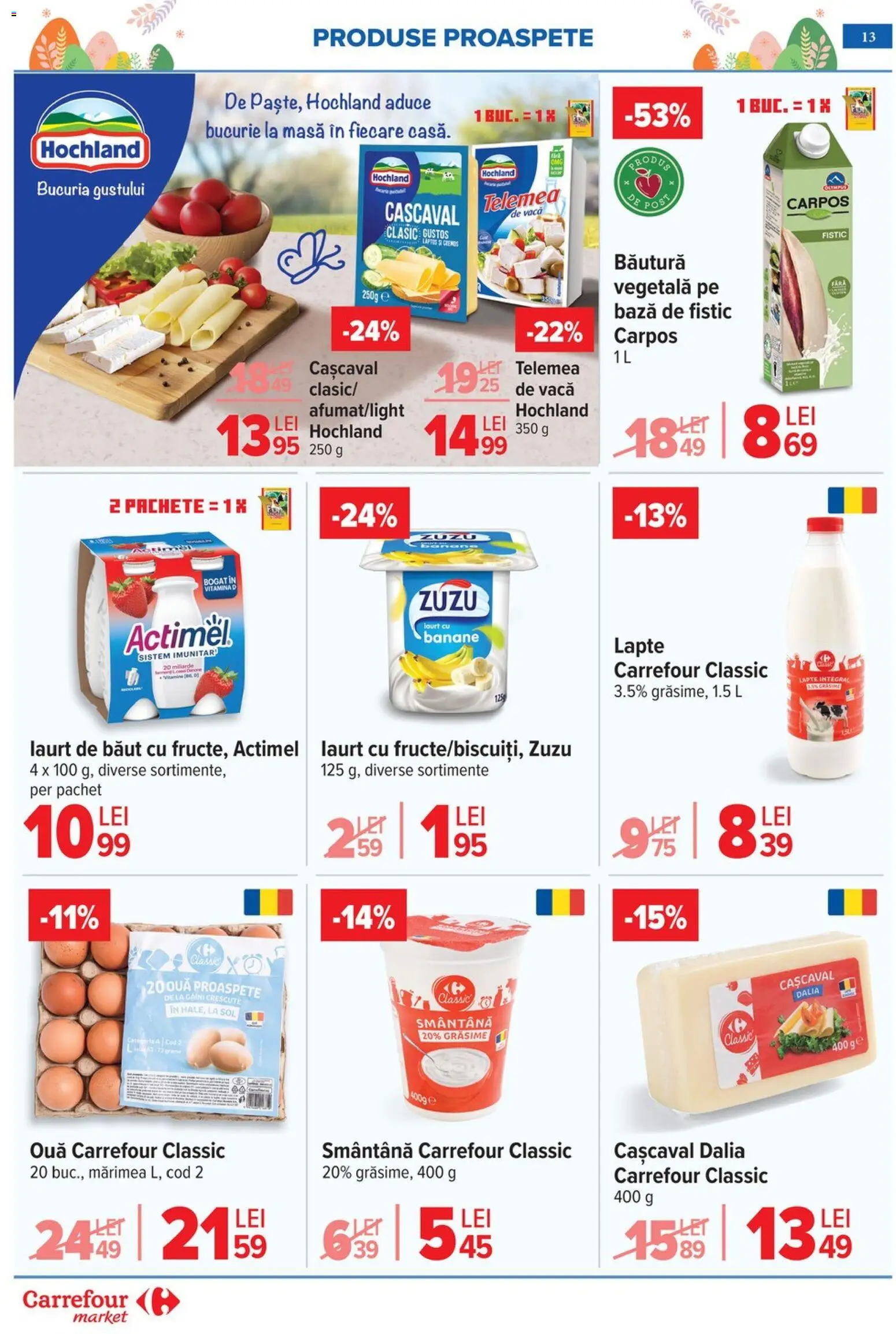 Catalog Carrefour 25 Martie - 4 Aprilie 2026 | Pagina 17 | Produse: Masă, Lapte, Fistic, Smântână