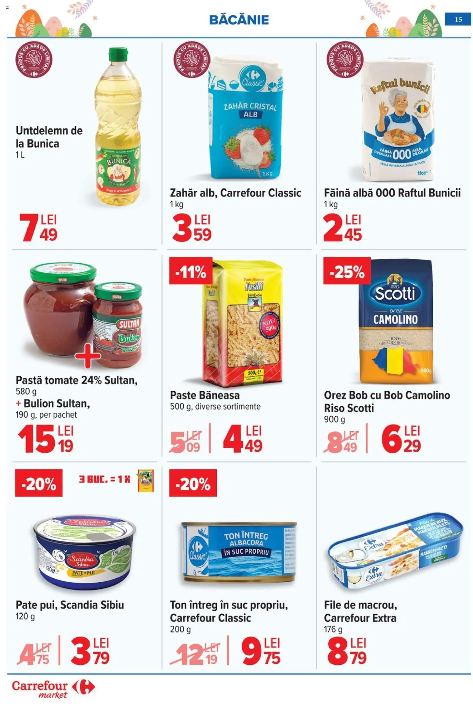 Catalog Carrefour 25 Martie - 4 Aprilie 2026 | Pagina 19 | Produse: Suc, Făină, Orez, Zahăr