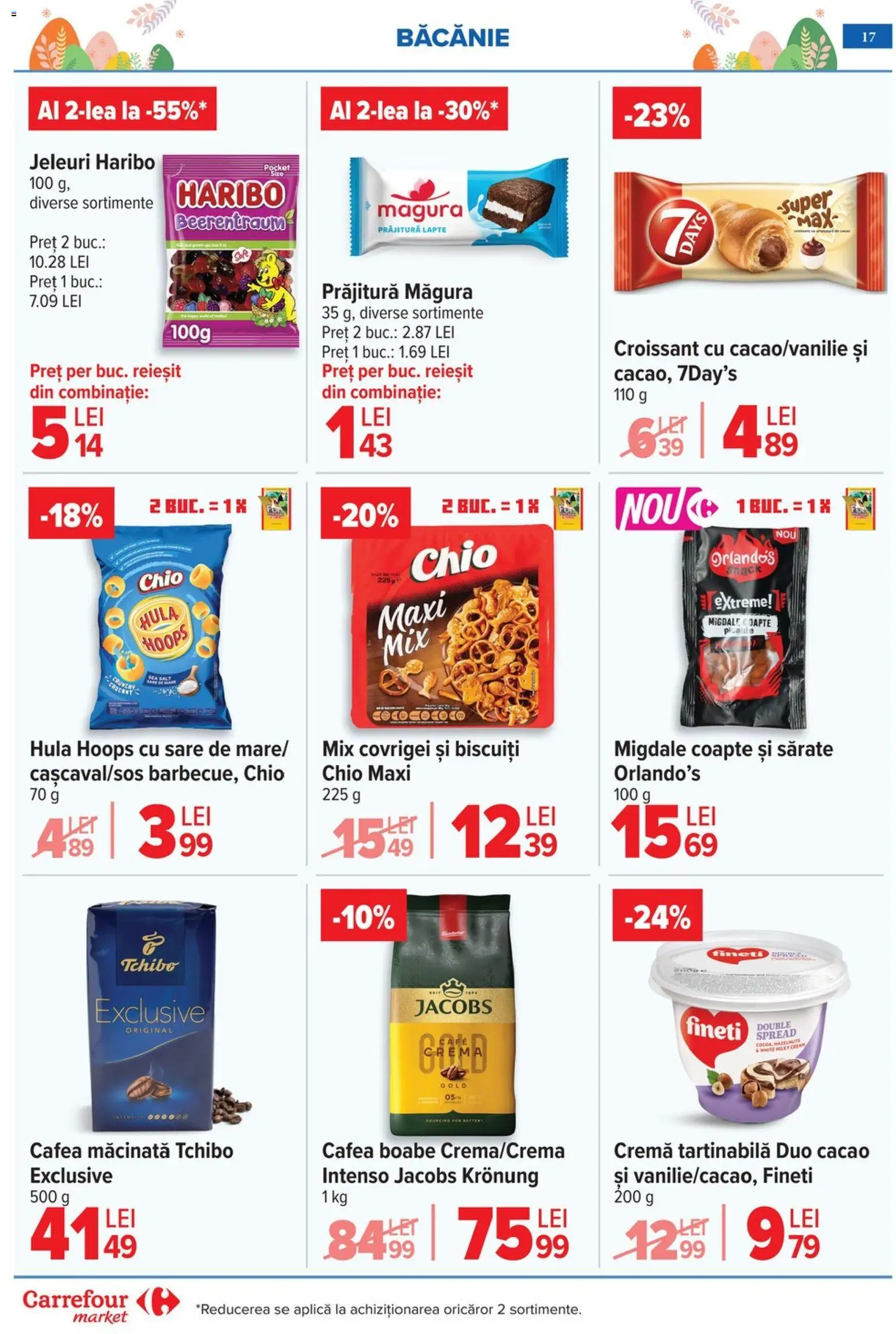 Catalog Carrefour 25 Martie - 4 Aprilie 2026 | Pagina 21 | Produse: Prăjitură, Covrigei, Cremă, Jeleuri