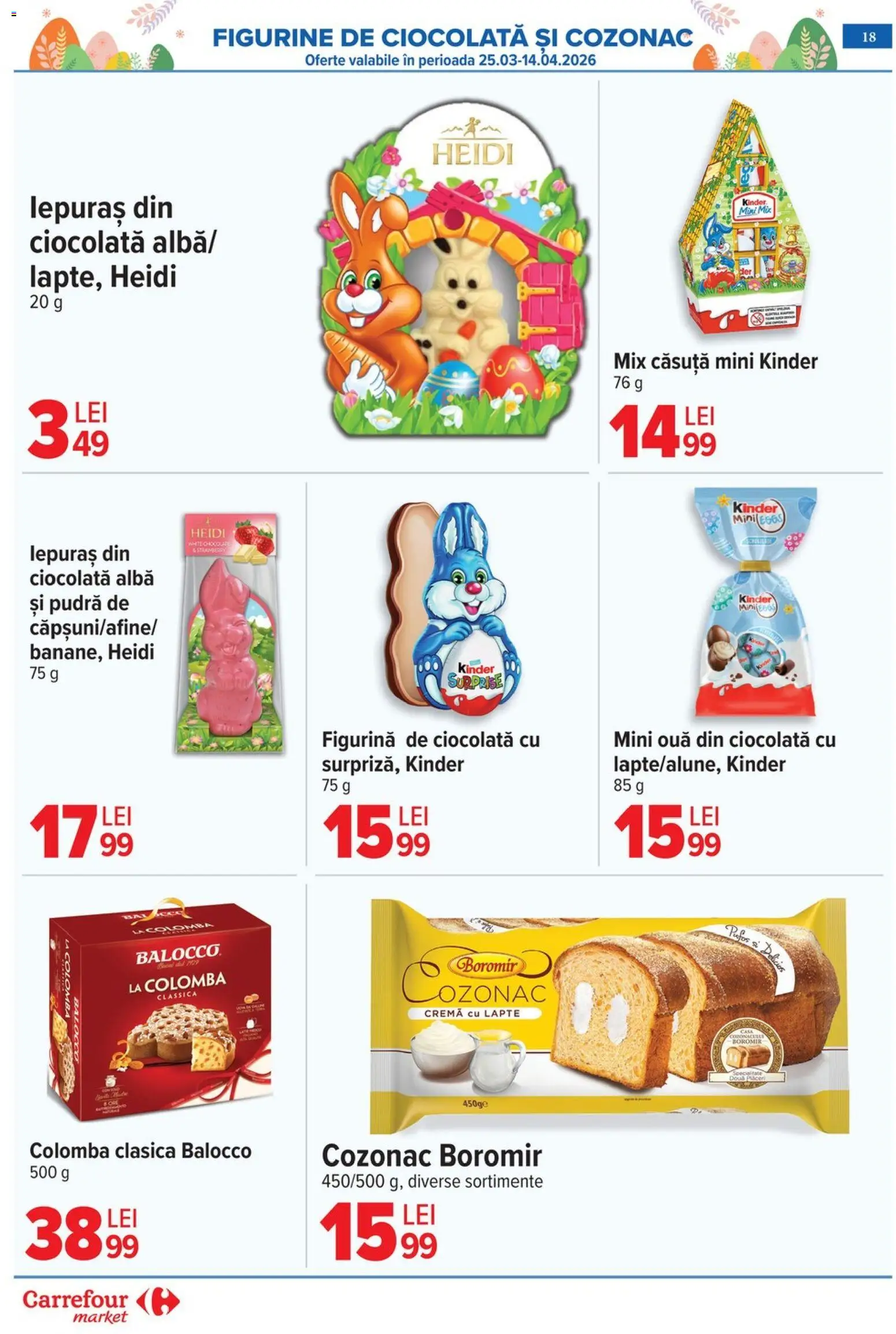 Catalog Carrefour 25 Martie - 4 Aprilie 2026 | Pagina 22 | Produse: Lapte, Cremă, Ouă, Ciocolată