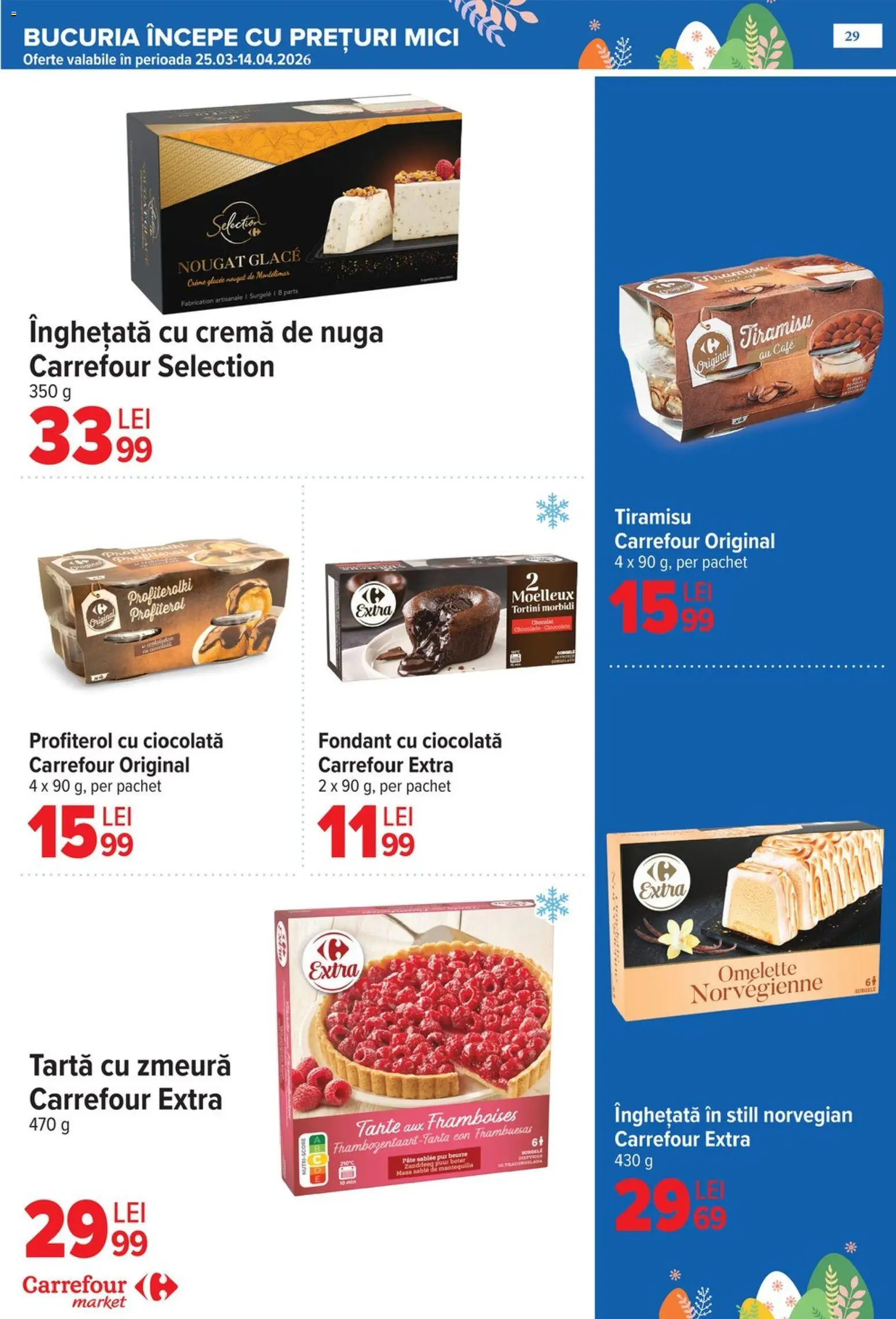 Catalog Carrefour 25 Martie - 4 Aprilie 2026 | Pagina 33 | Produse: Pate, Mici, Tiramisu, Înghețată