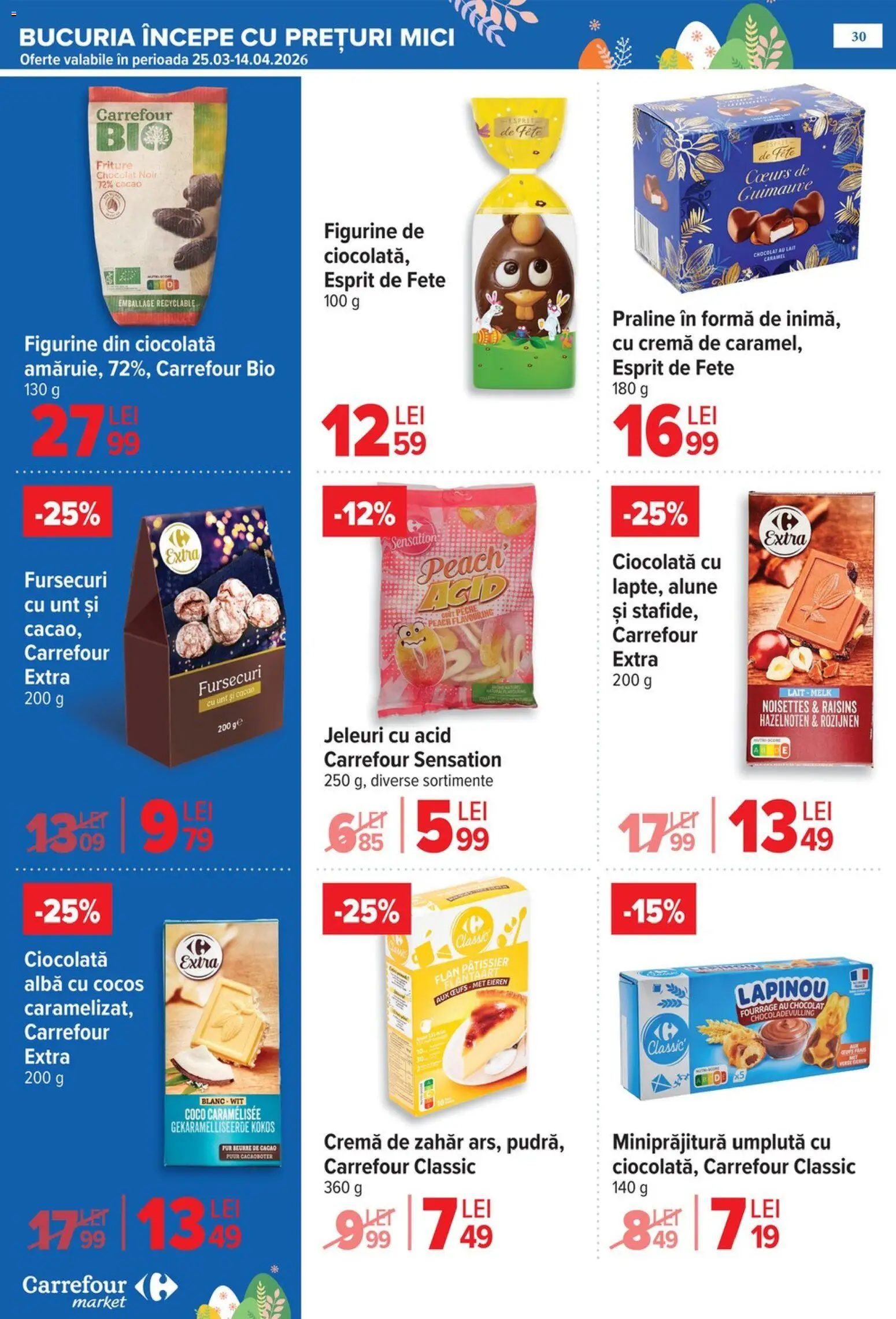 Catalog Carrefour 25 Martie - 4 Aprilie 2026 | Pagina 34 | Produse: Şerit ödül, Mici, Cacao, Jeleuri